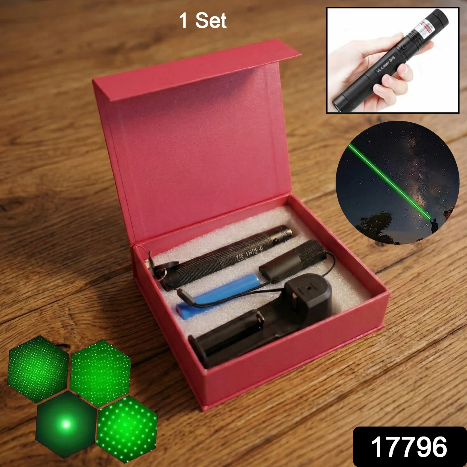 High-Power Green Laser Pointer Set - Image 2