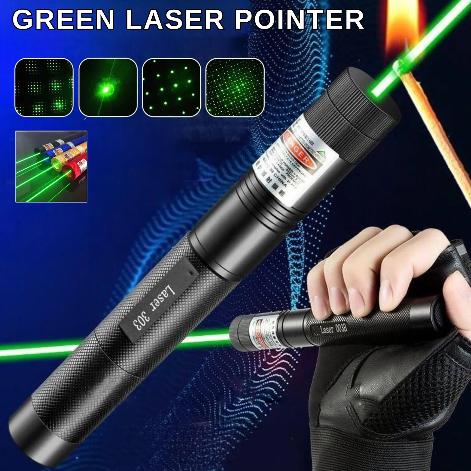 High-Power Green Laser Pointer Set - Image 3