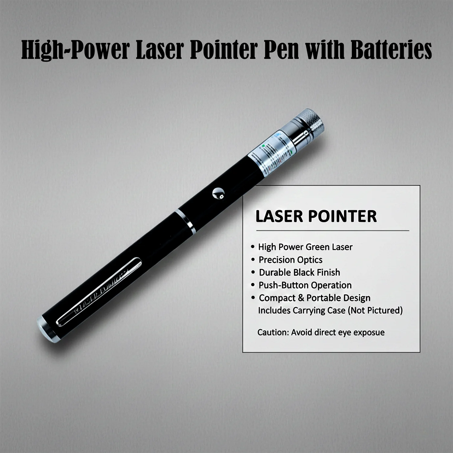 High-Power Laser Pointer Pen with 2 AA Batteries (1 Set) - Image 4