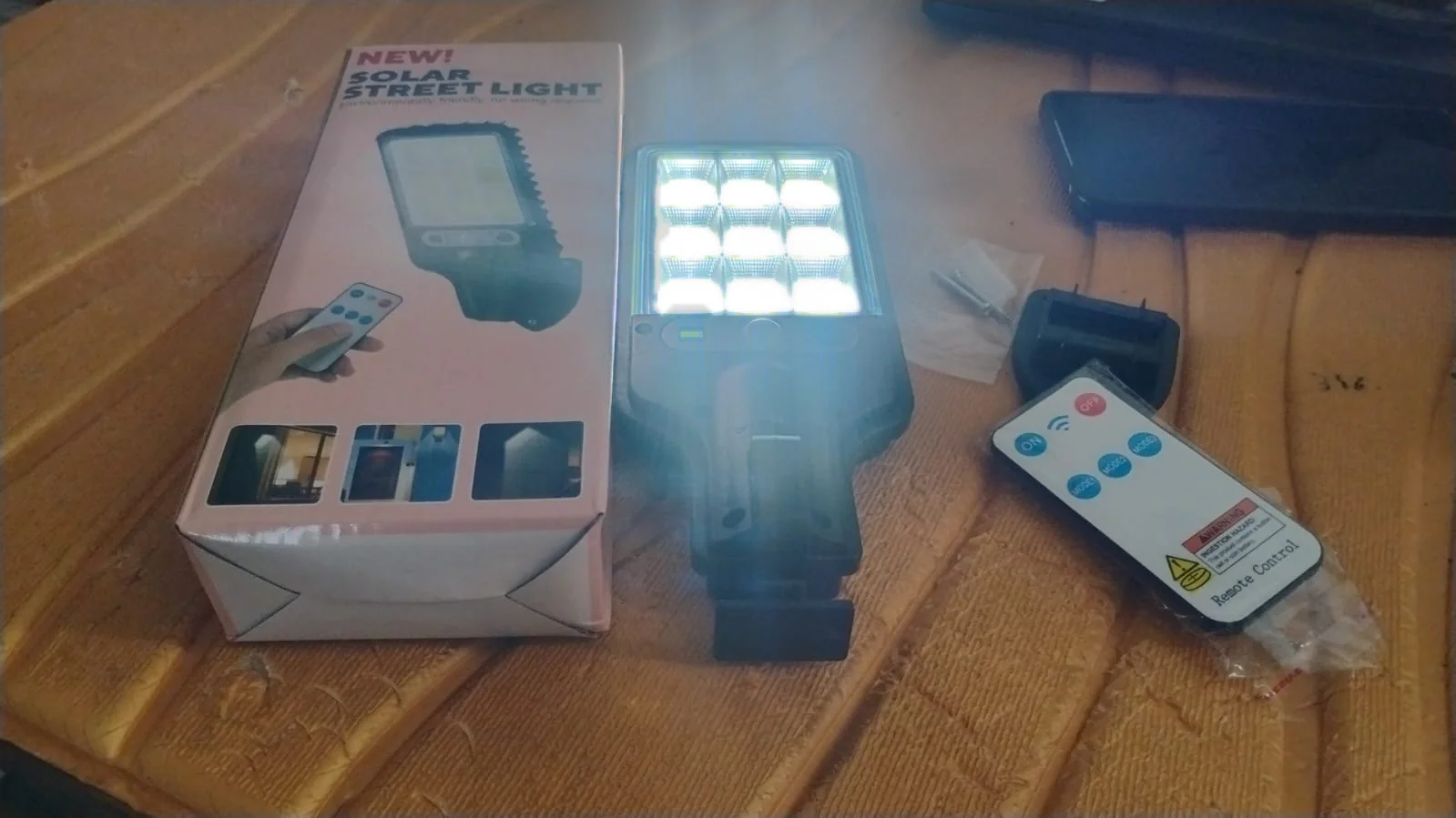 High-Power Solar LED Street Light with Motion Sensor & Remote Control - Image 7