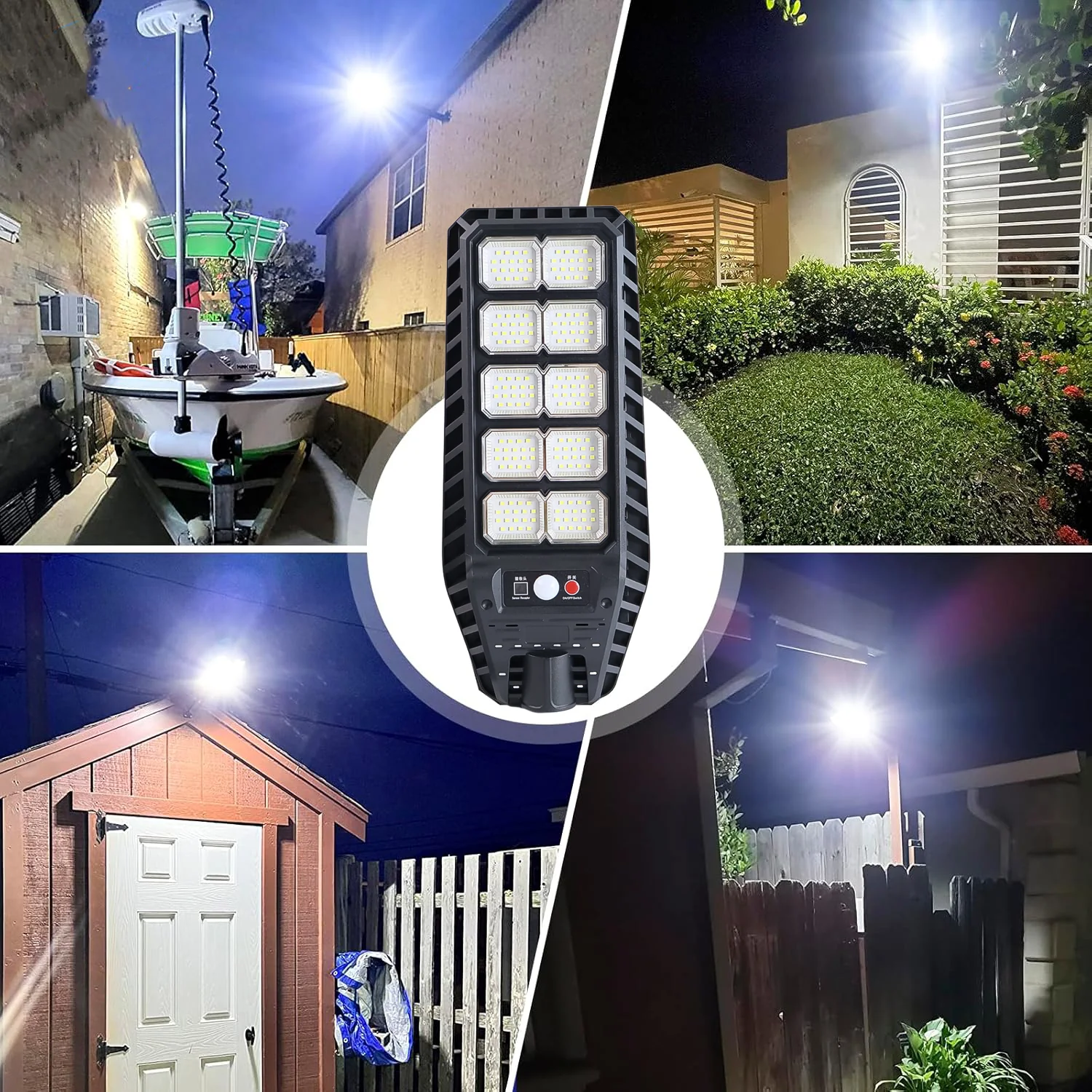 High-Powered Solar LED Street Light with Motion Sensor & Remote Control - Image 4