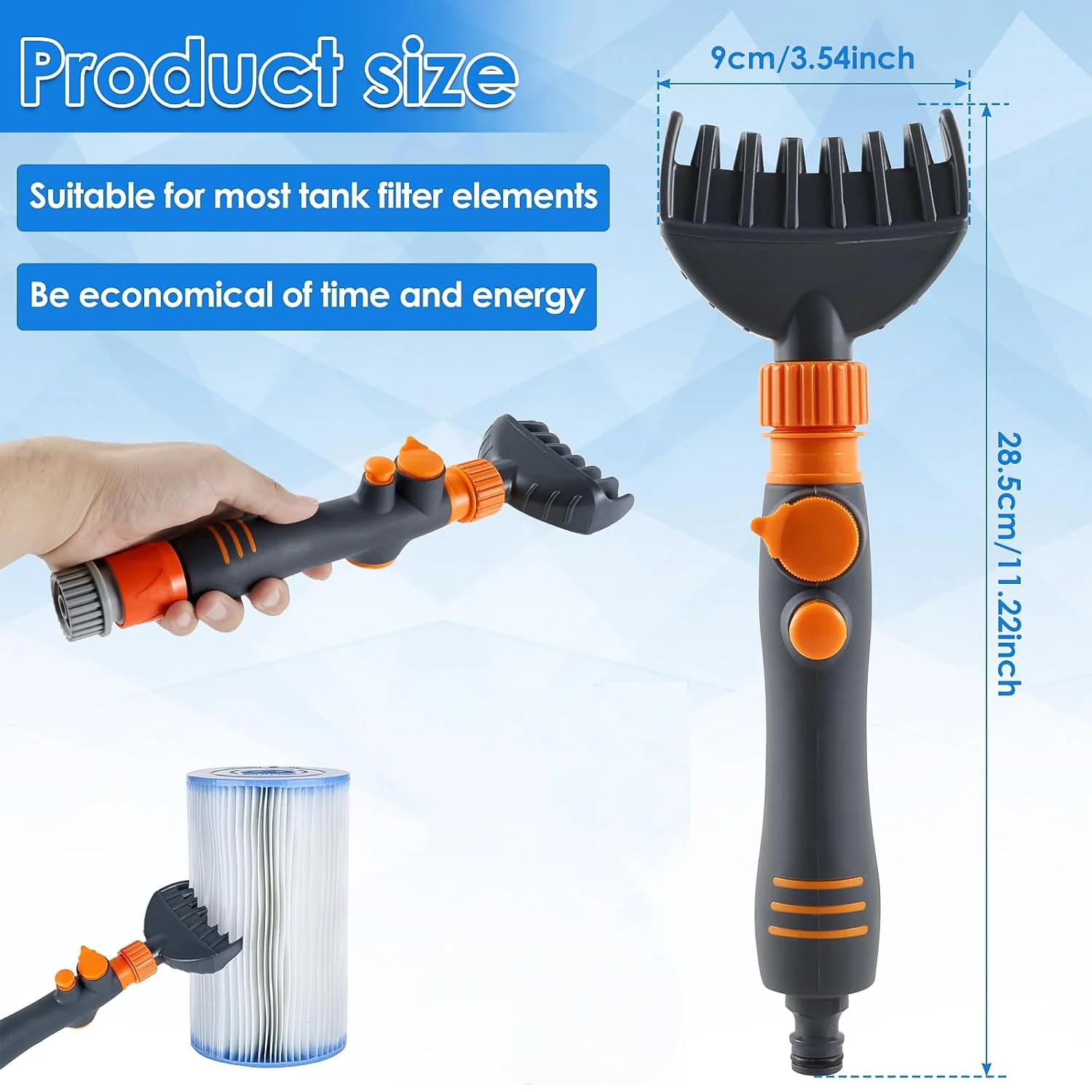High-Pressure Pool Filter Cartridge Cleaner Nozzle (1 Pc) - Image 3