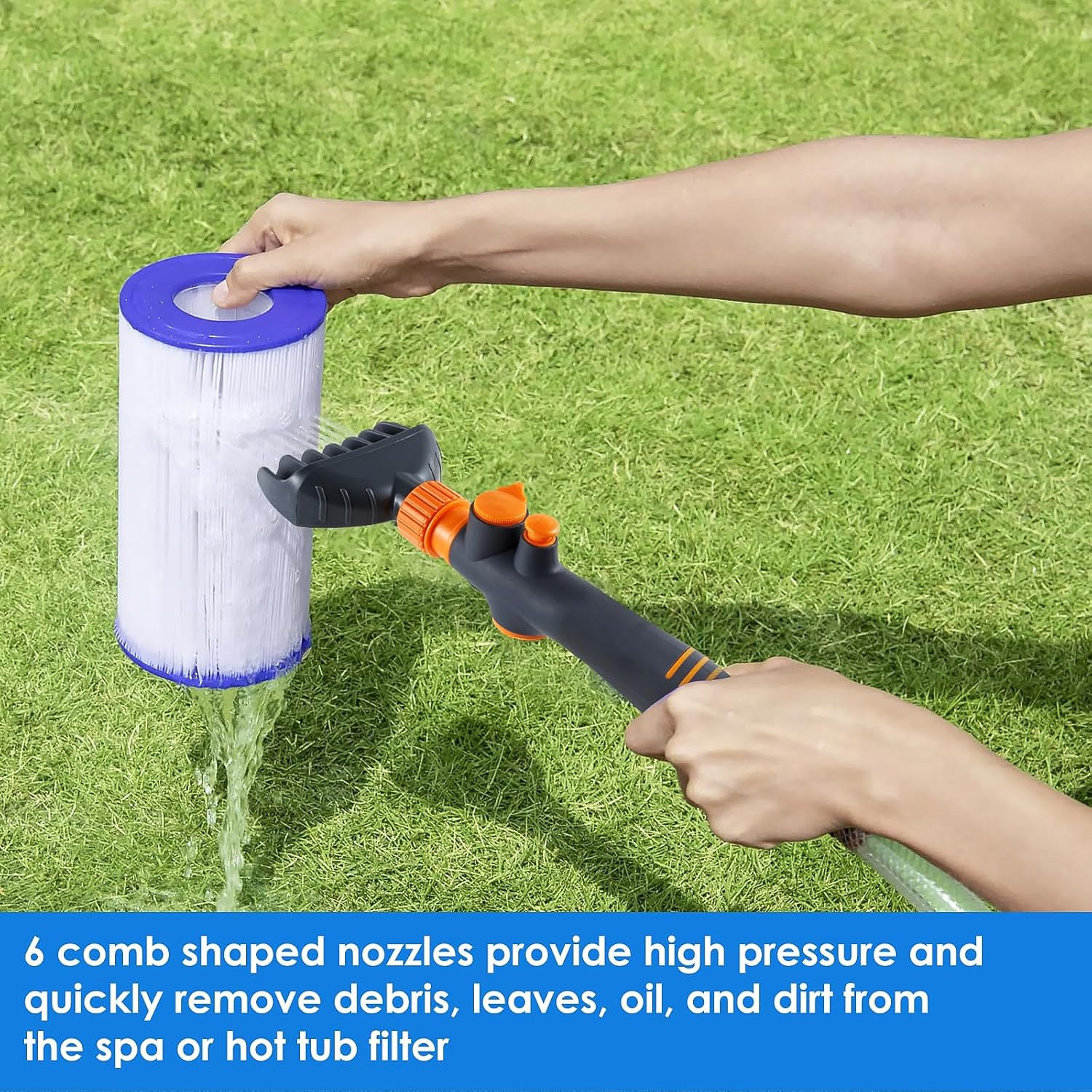 High-Pressure Pool Filter Cartridge Cleaner Nozzle (1 Pc) - Image 6
