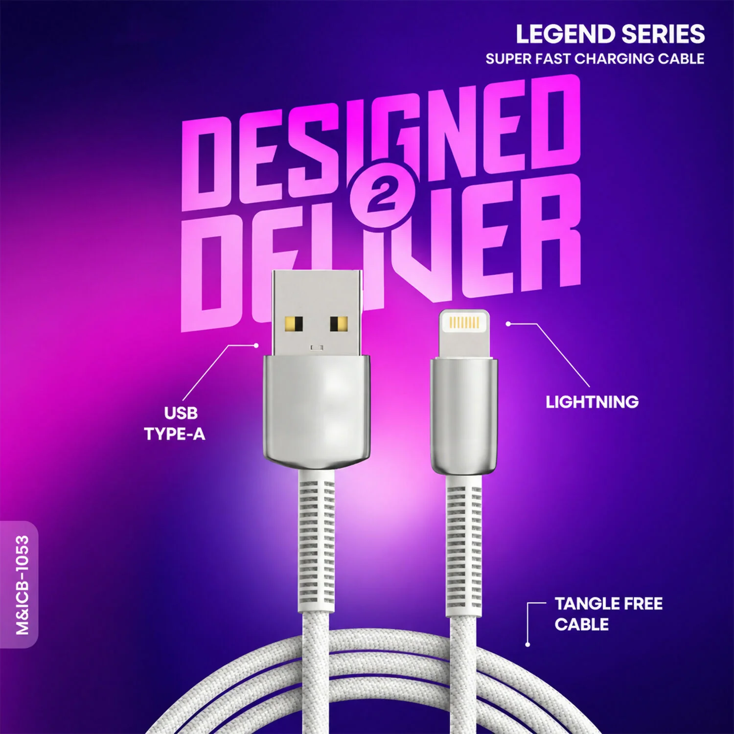 High Speed 25W USB A to Lightning Fast Charging Cable (1 Pc, 1 Mtr) - Image 4