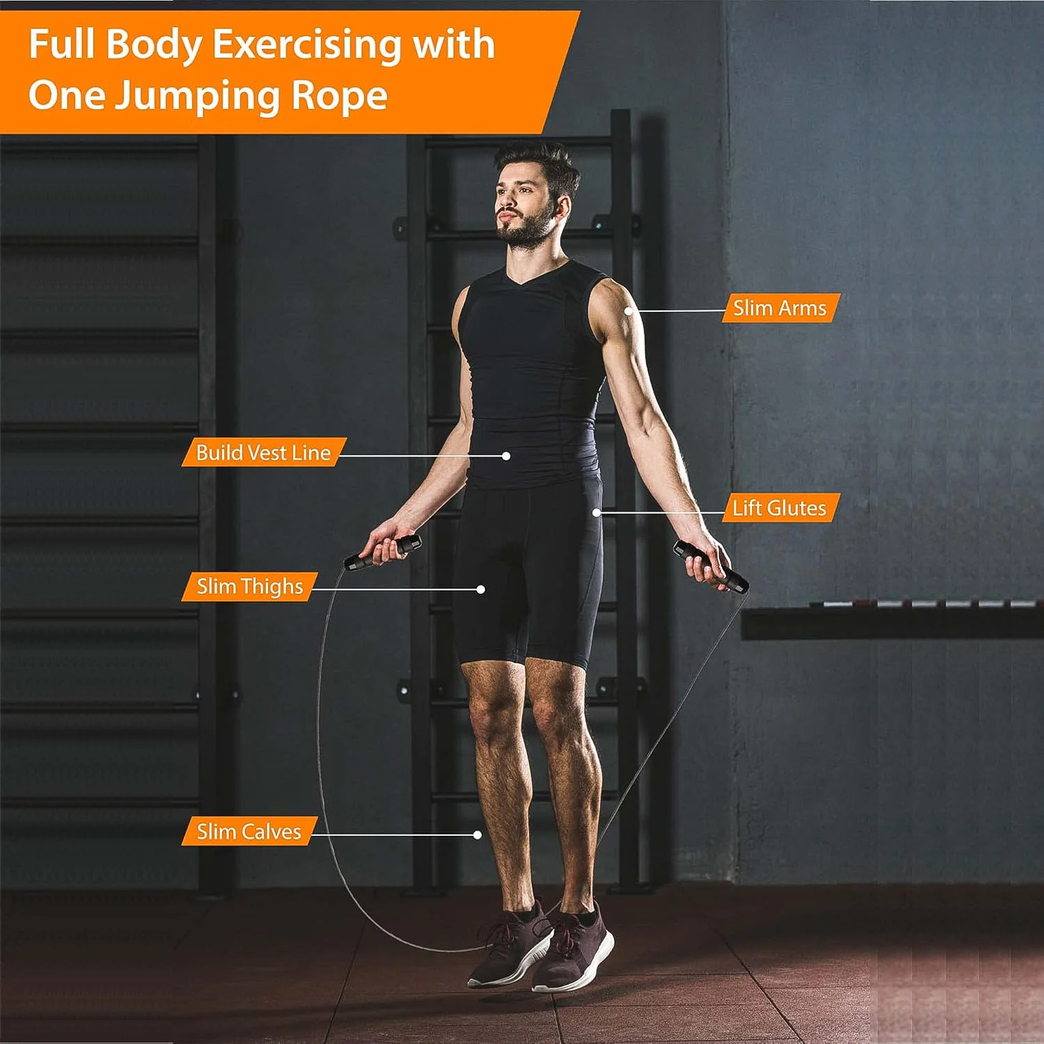 High-Speed Skipping Rope with Foam Padded Handles (1 Pc) - Image 5