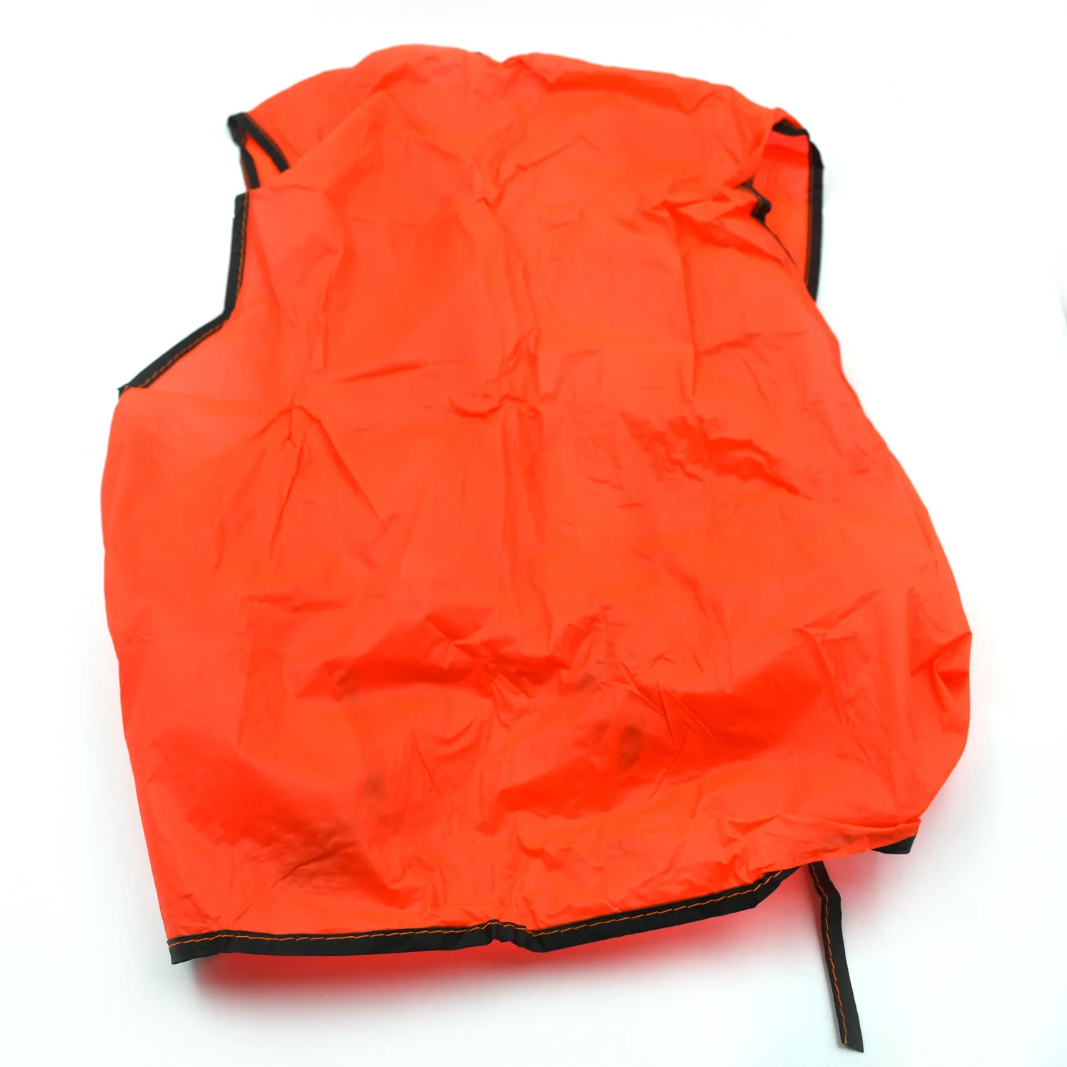 Economy PVC Safety Vest – Soft Vinyl, Tie Closure, High Visibility - Image 7