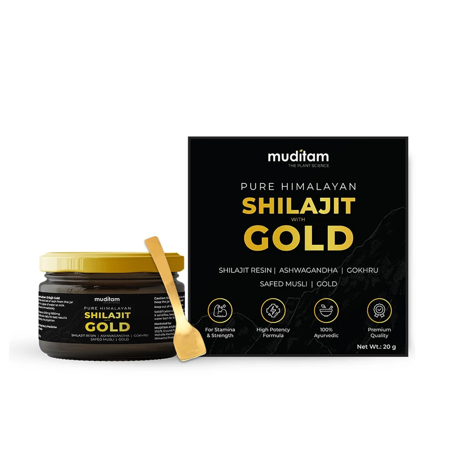 Himalayan Shilajit Gold Resin – 20g | Helps improve Stamina | Contains Gold - Image 6