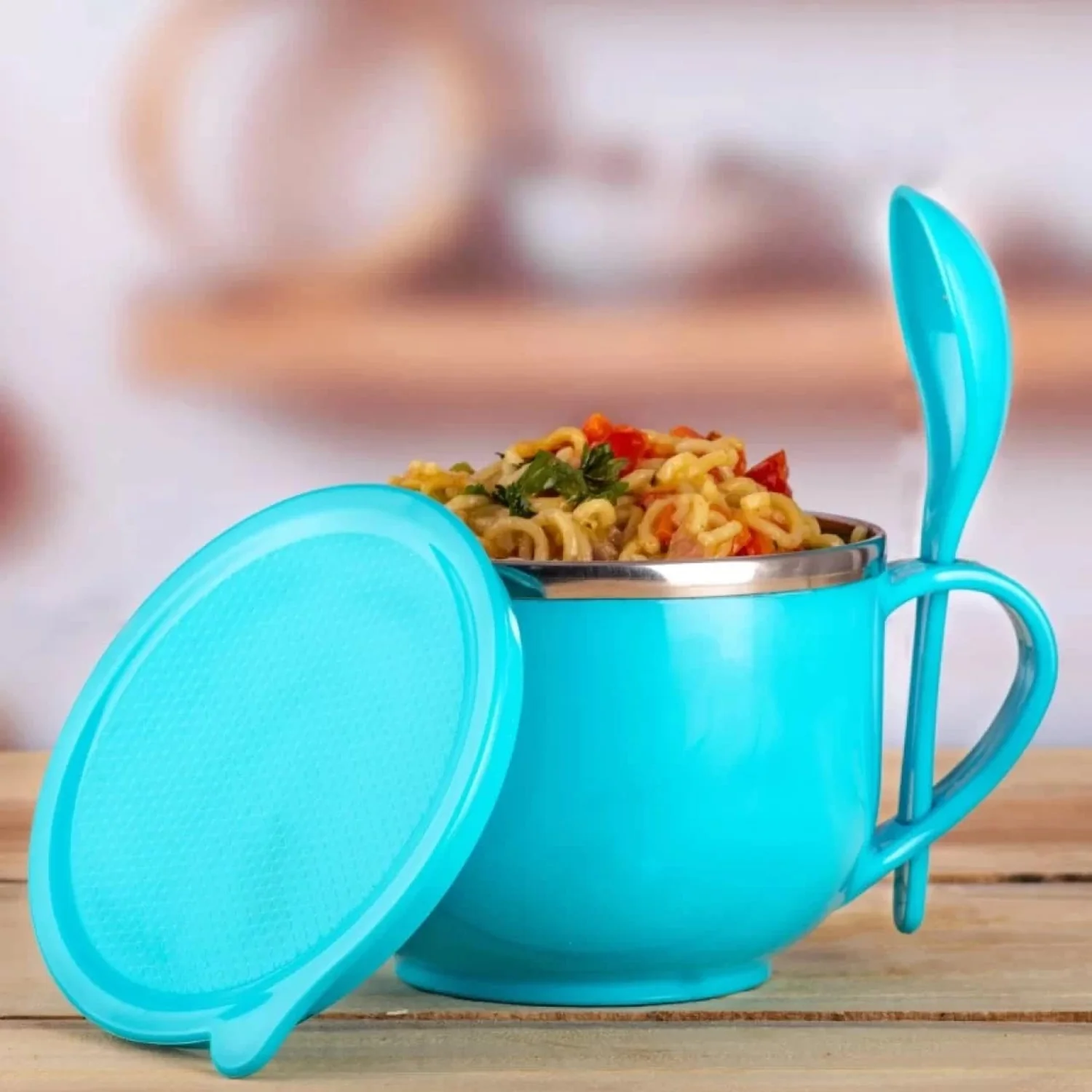 Home Chef Tangy Twist Insulated Lunch Bowl (Approx 650ML & 1 Pc) - Image 8