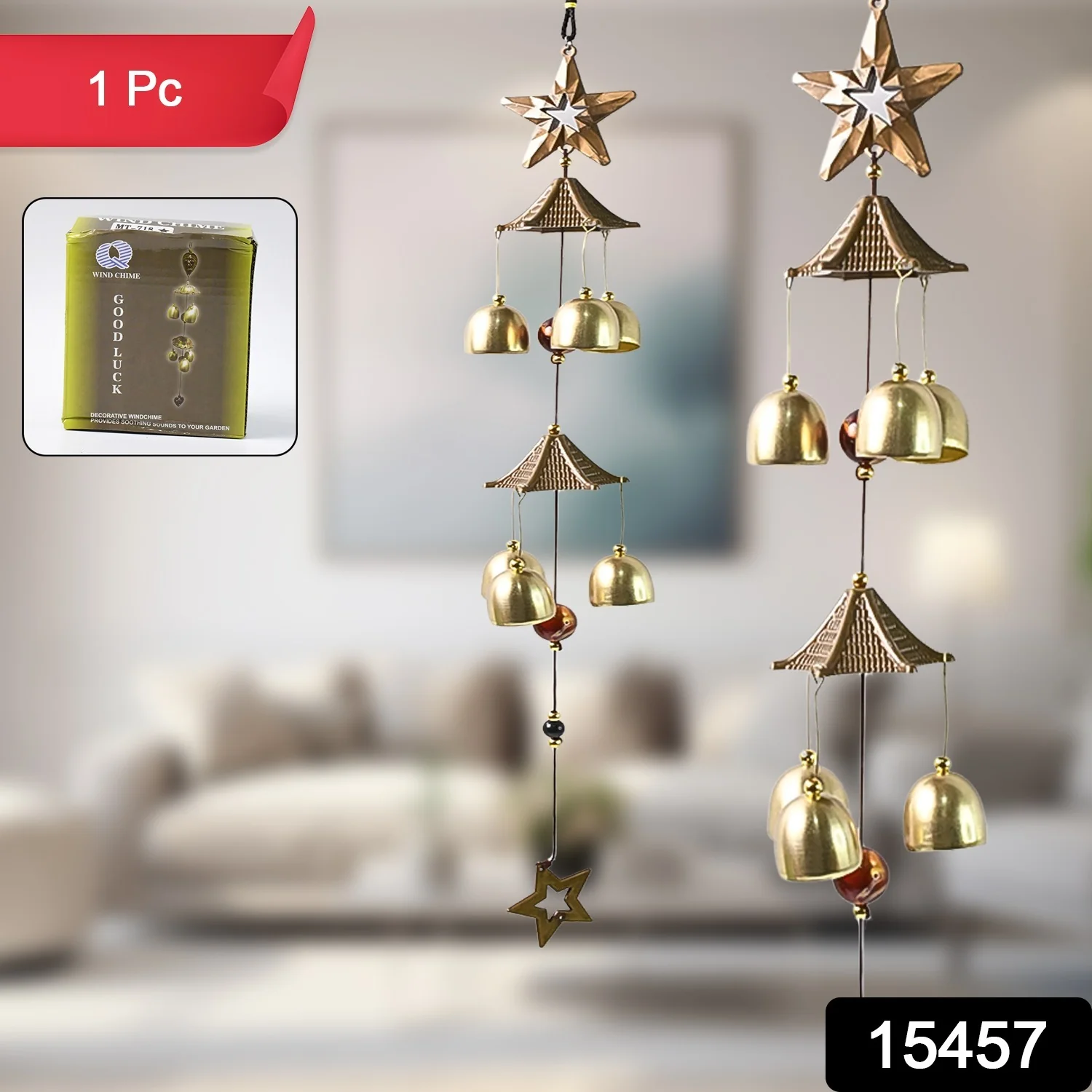 Home Decor Wind Chimes Outdoor Hanging (1 Pc) - Image 2