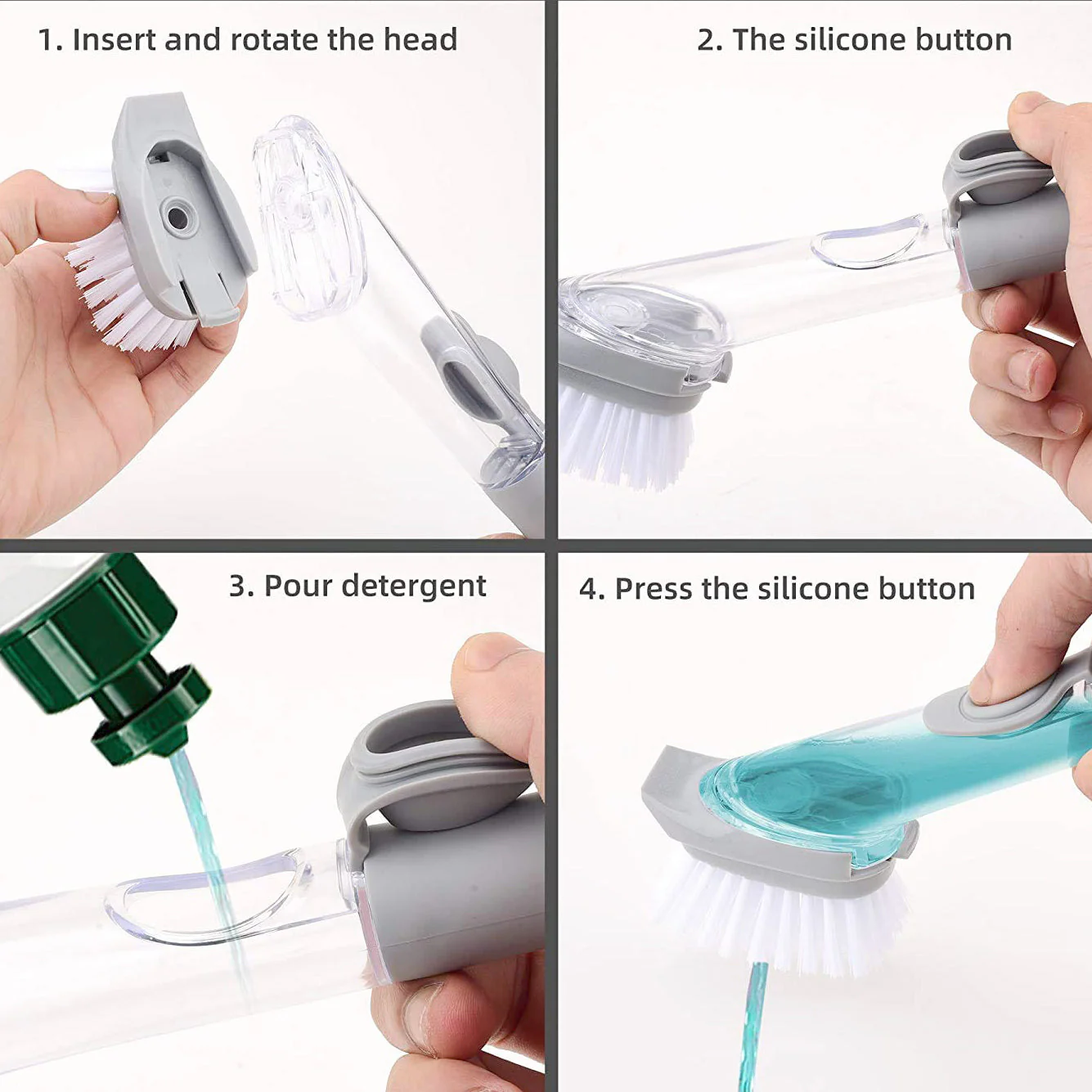 Home & Kitchen Cleaning Brushes (5 In 1) - Image 3