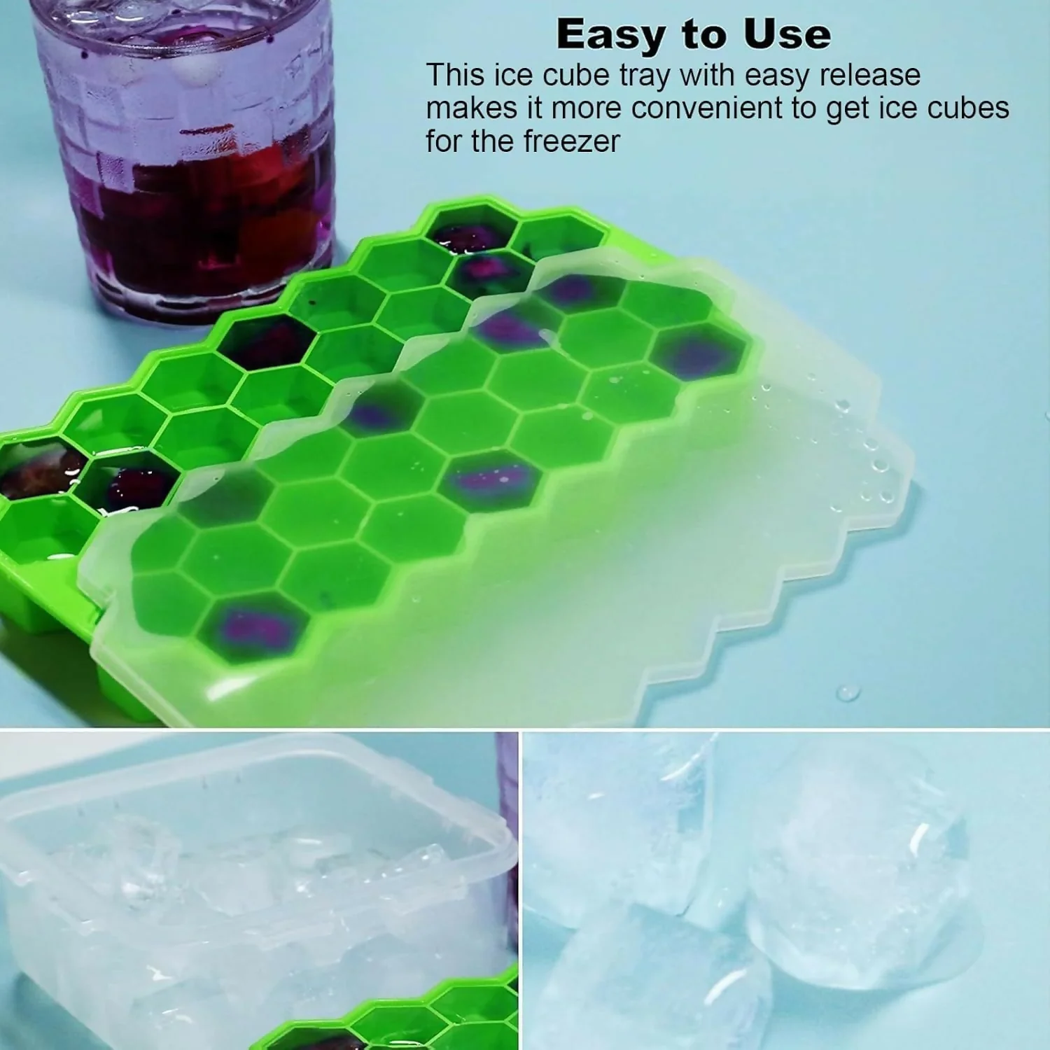 Honey Ice Tray with lid pack of 5 - Image 6