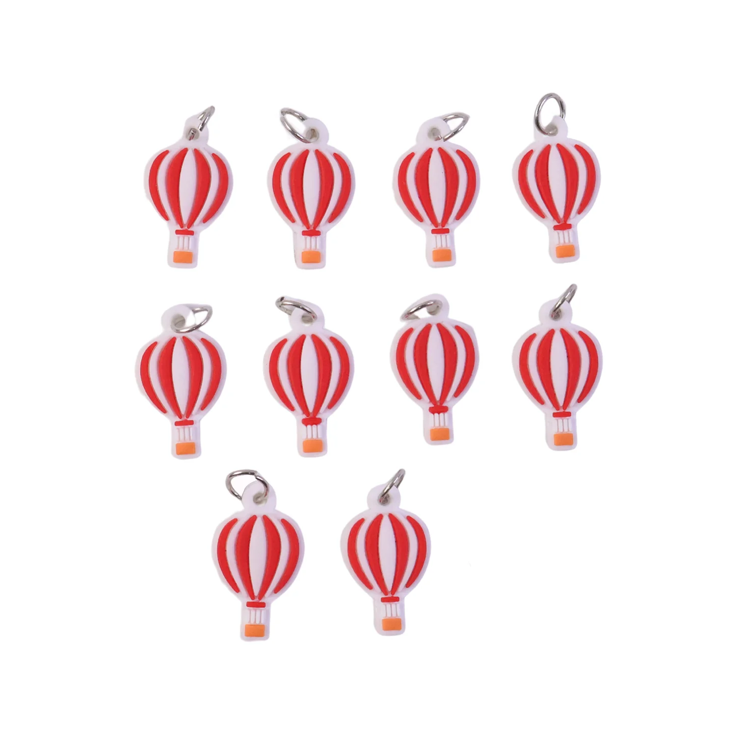 Hot Air Balloon Bag Charm Keychain Set (10 Pc) - Image 4