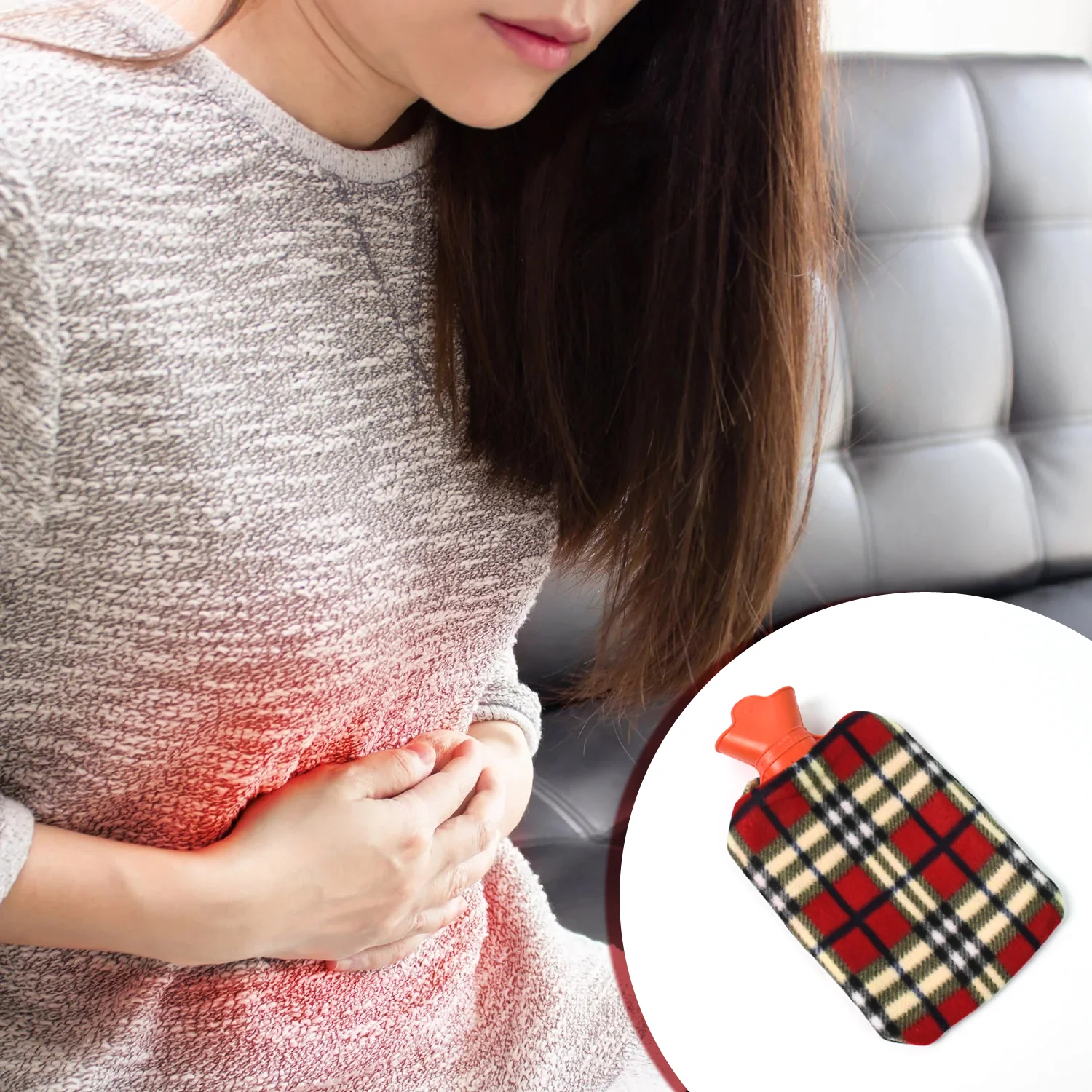 Hot Water Bottle Bag With Cover For Pain Relief (1 Pc) - Image 5