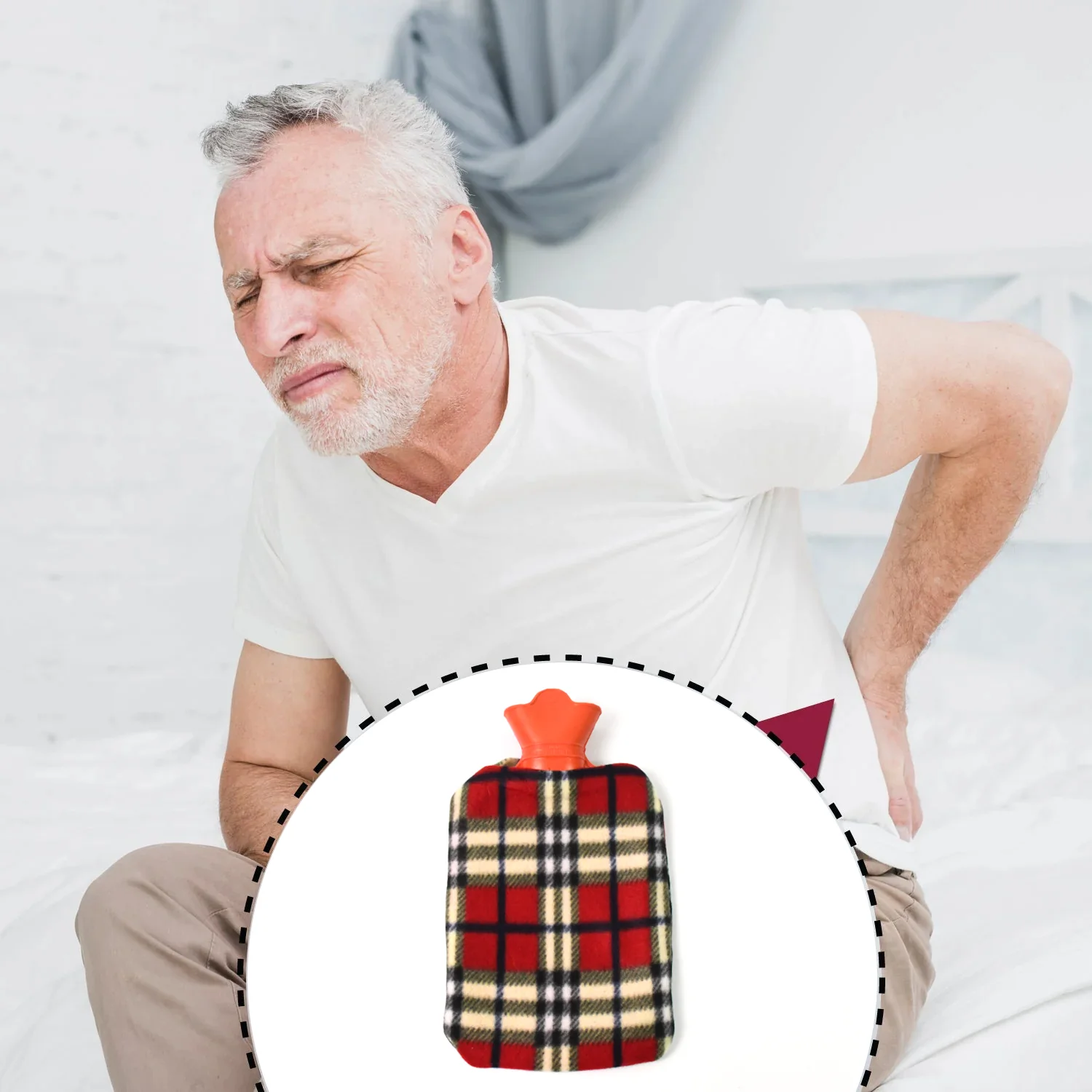 Hot Water Bottle Bag With Cover For Pain Relief (1 Pc) - Image 7