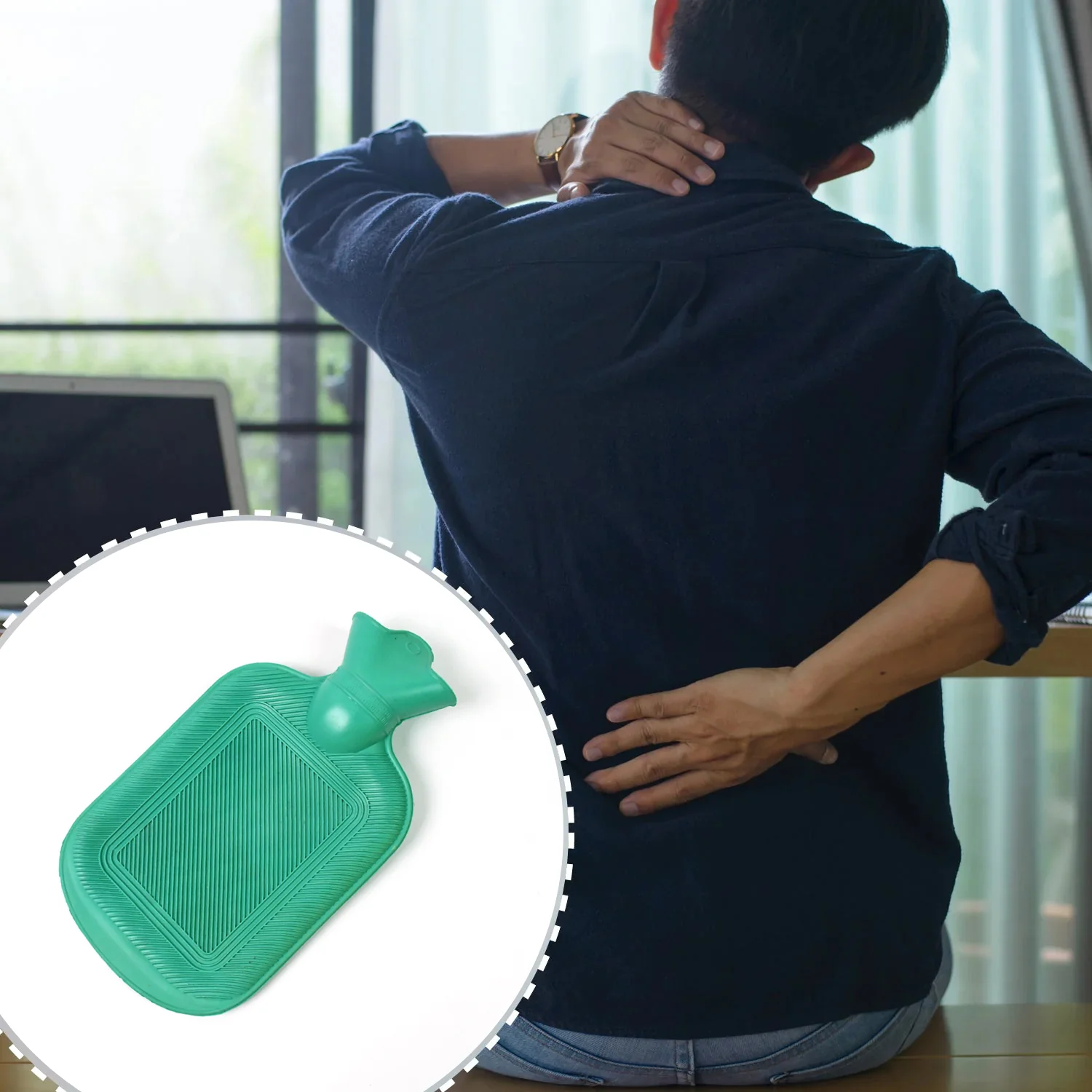 Hot Water Bottle Bag Without Cover For Pain Relief (1 Pc) - Image 5