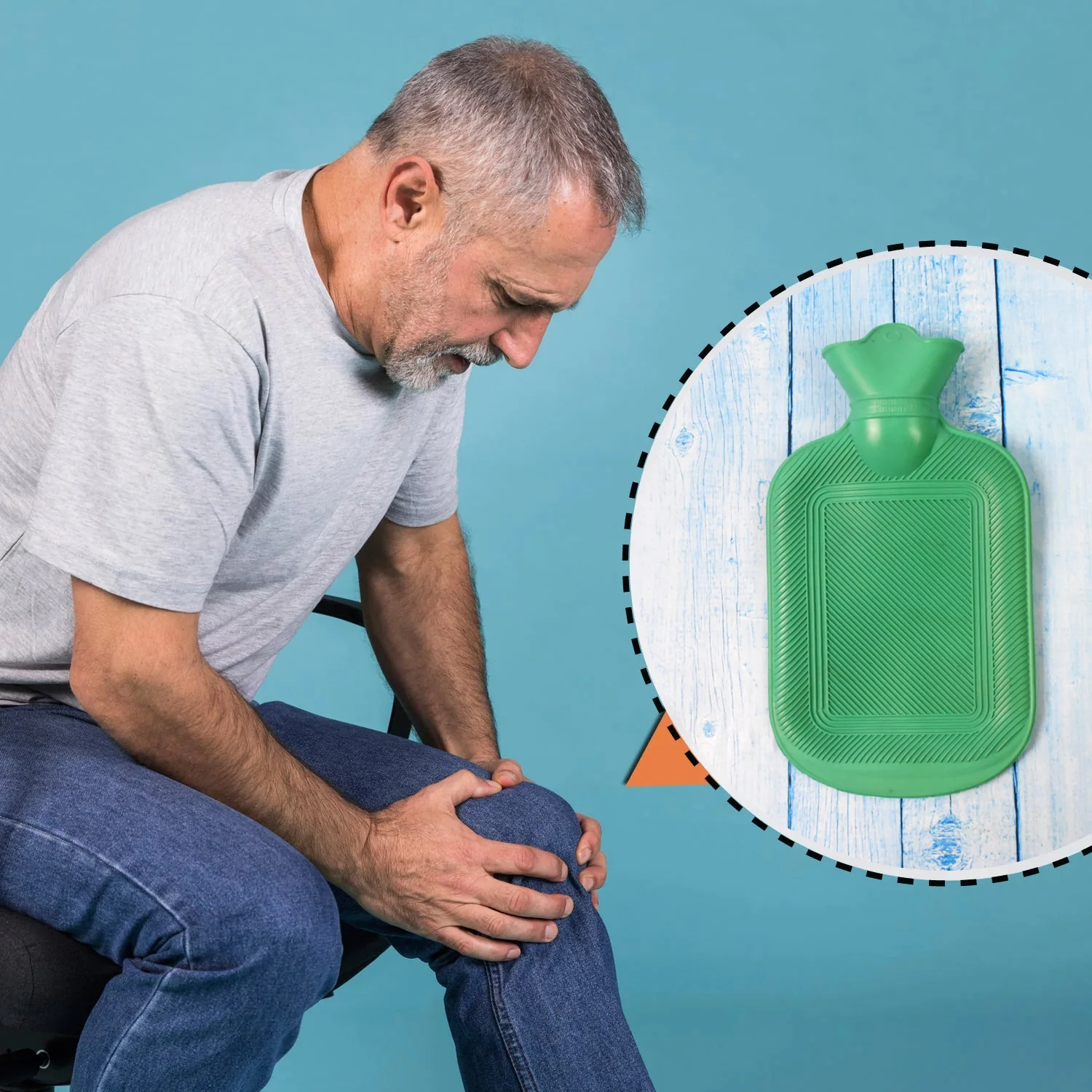 Hot Water Bottle Bag Without Cover For Pain Relief (1 Pc) - Image 7