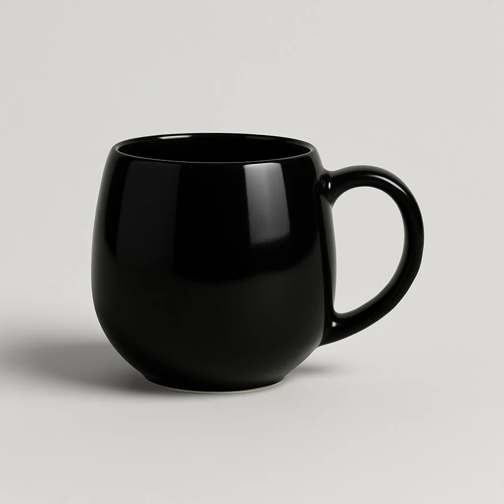 “I Love Her” Black Ceramic Coffee Mug with Handle - Image 3