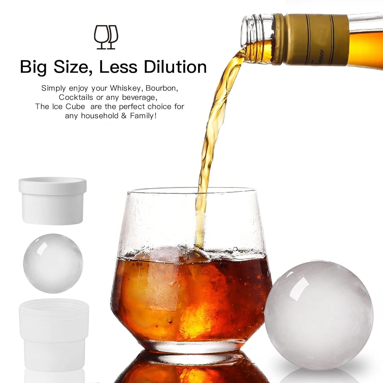 Flexible Ice Ball Mold-Large ice Ball, BPA-free (1 Pc) - Image 9