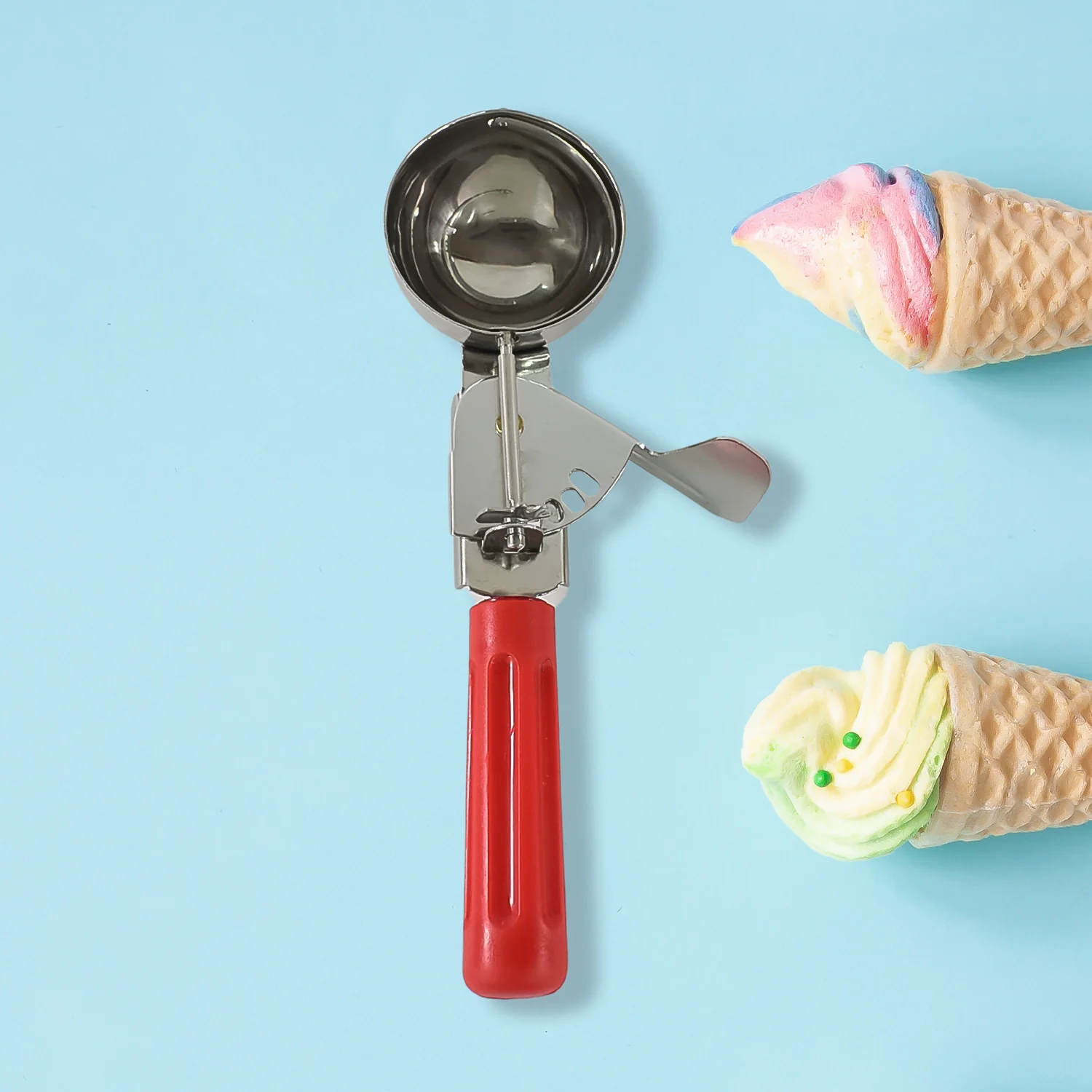 Apex Ice Cream Scoop – 70 ML Stainless Steel Head with Ergonomic Handle (1 Pc) - Image 6
