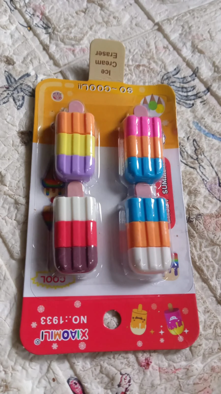 Ice cream Shape Eraser for Girls & Boys 3D Eraser for School B'Day Return Gift Ice Cream Theme Shape Erasers Pencils Set for Kids Educational Stationary kit, School Supplies (1 Set 4 Pc) - Image 7
