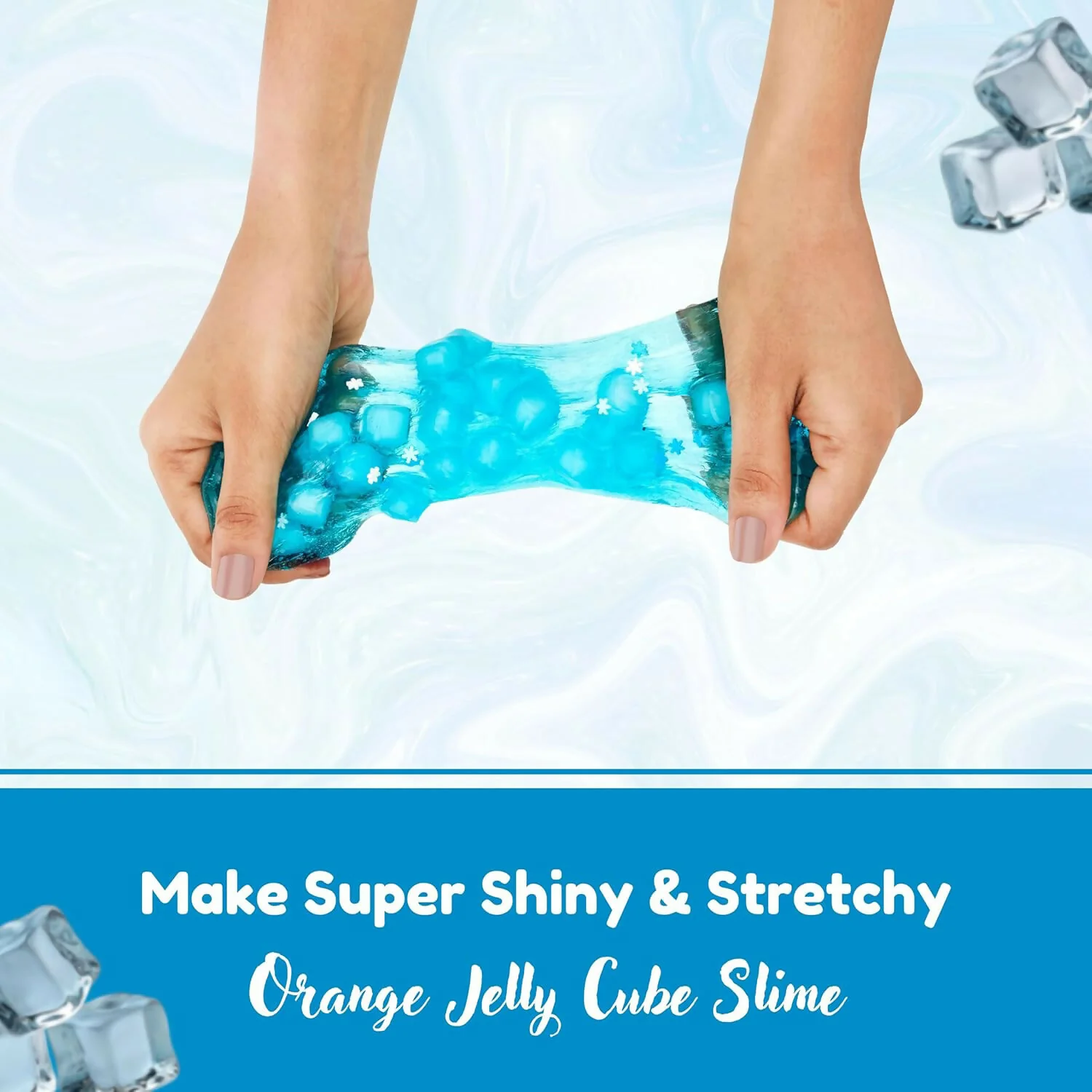 Icepop Jelly Cube Slime Making Kit for Kids – DIY Tubbie Slime Kit with Activator - Image 3