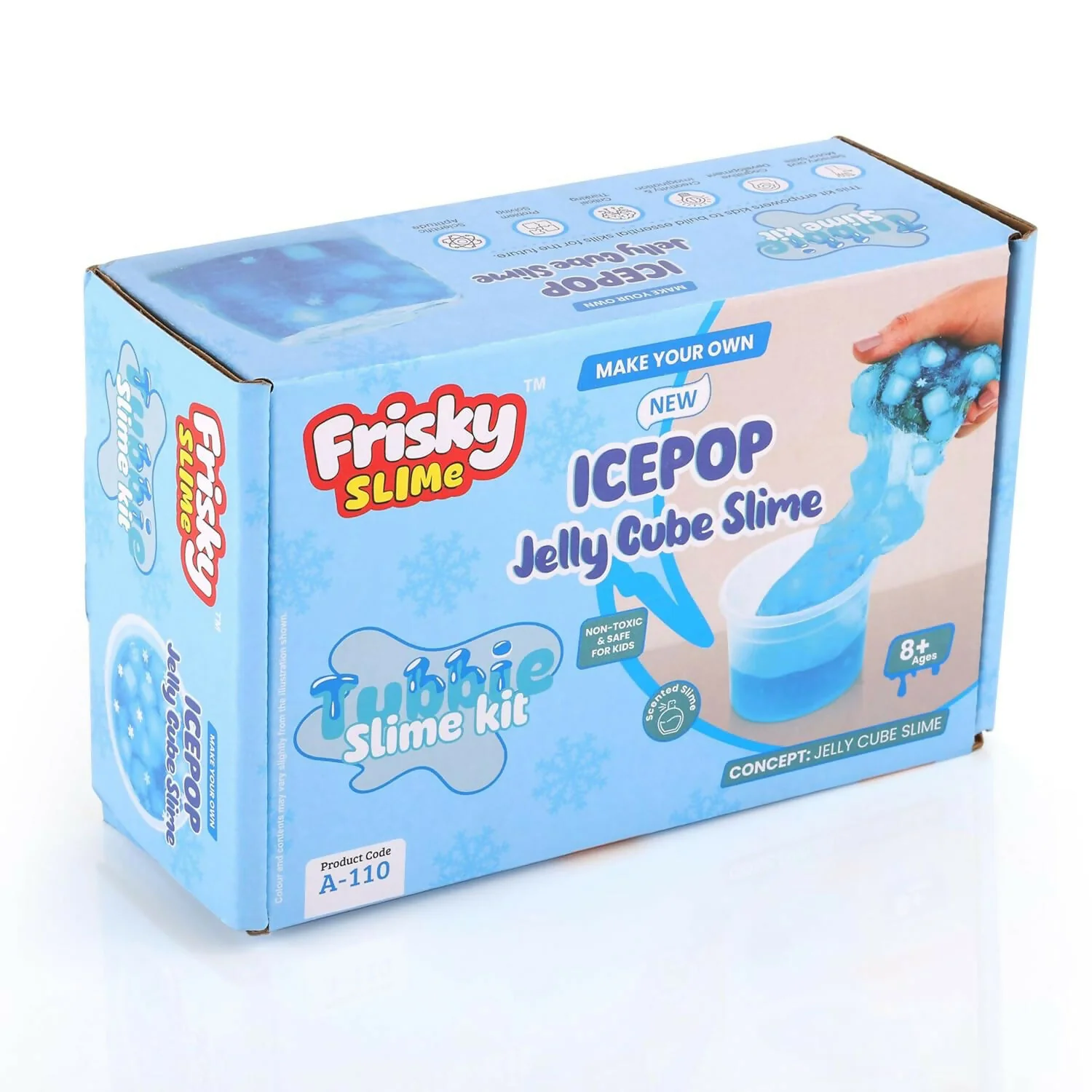 Icepop Jelly Cube Slime Making Kit for Kids – DIY Tubbie Slime Kit with Activator - Image 6