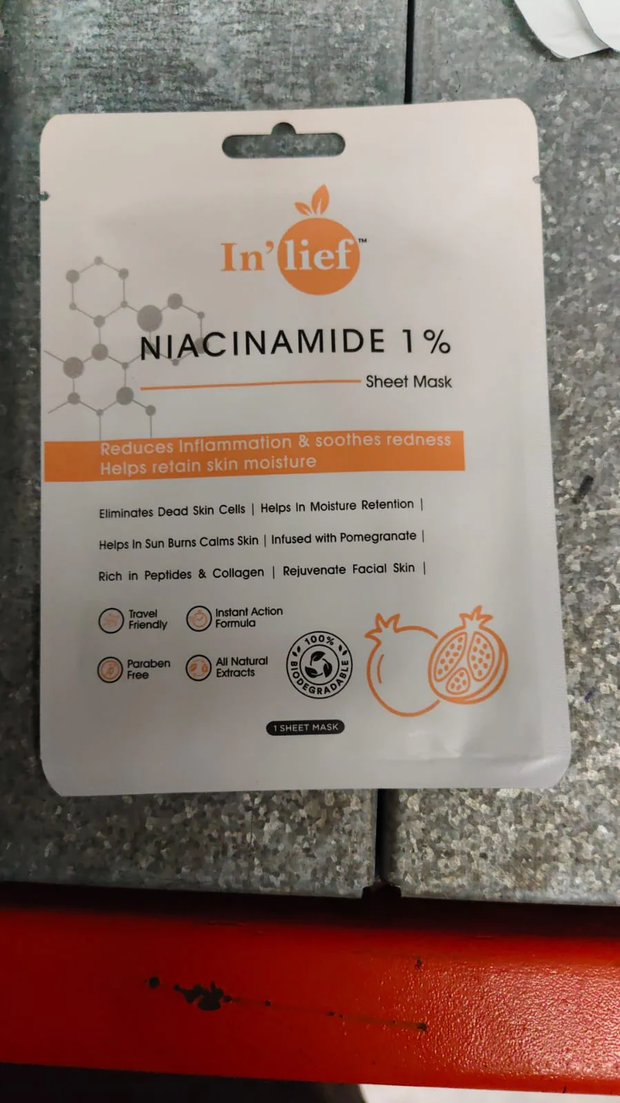 In’lief Niacinamide 1% Hydrating & Calming Facial Sheet Mask (1 Pc) - Image 8