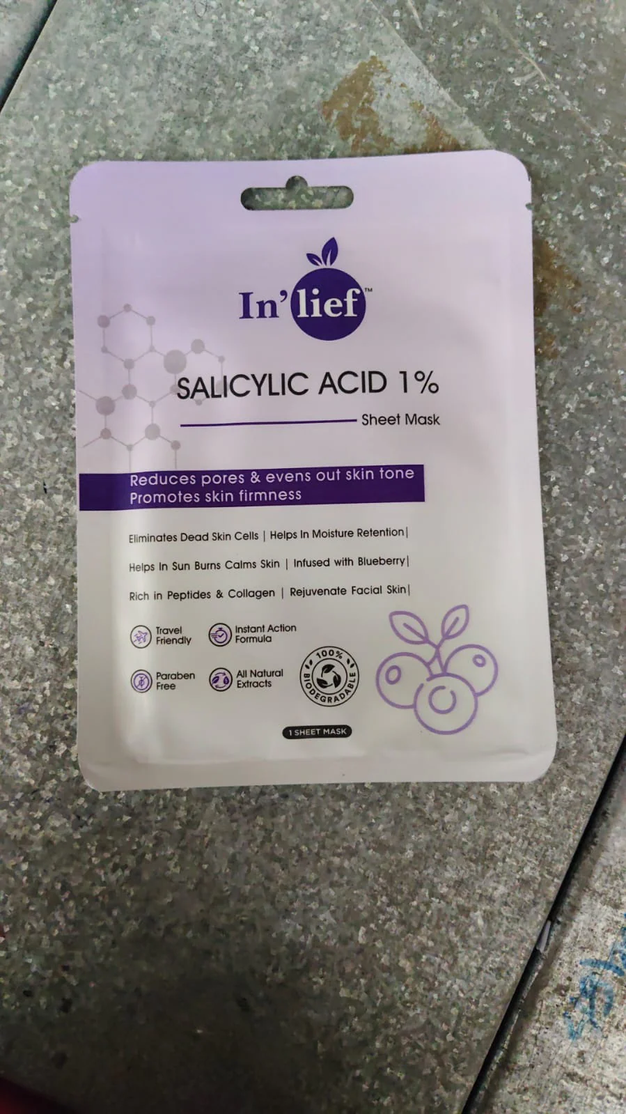 In’lief Salicylic Acid 1% Clarifying & Pore-Refining Facial Sheet Mask (1 Pc) - Image 7