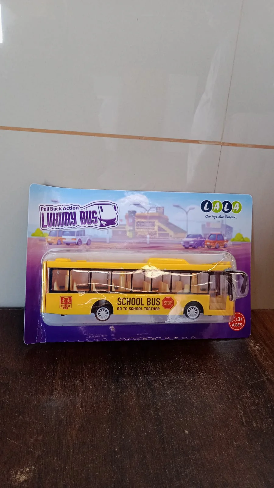 Inertia Bus Toys , High Simulation Yellow Fine Details Mini Bus - Image 7