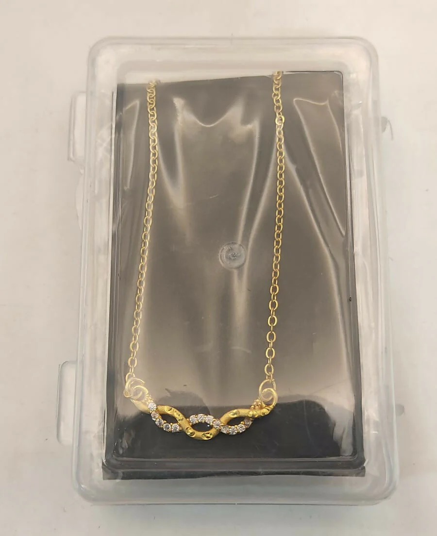 Infinity Knot Gold Necklace with AD For women and girls - Image 5