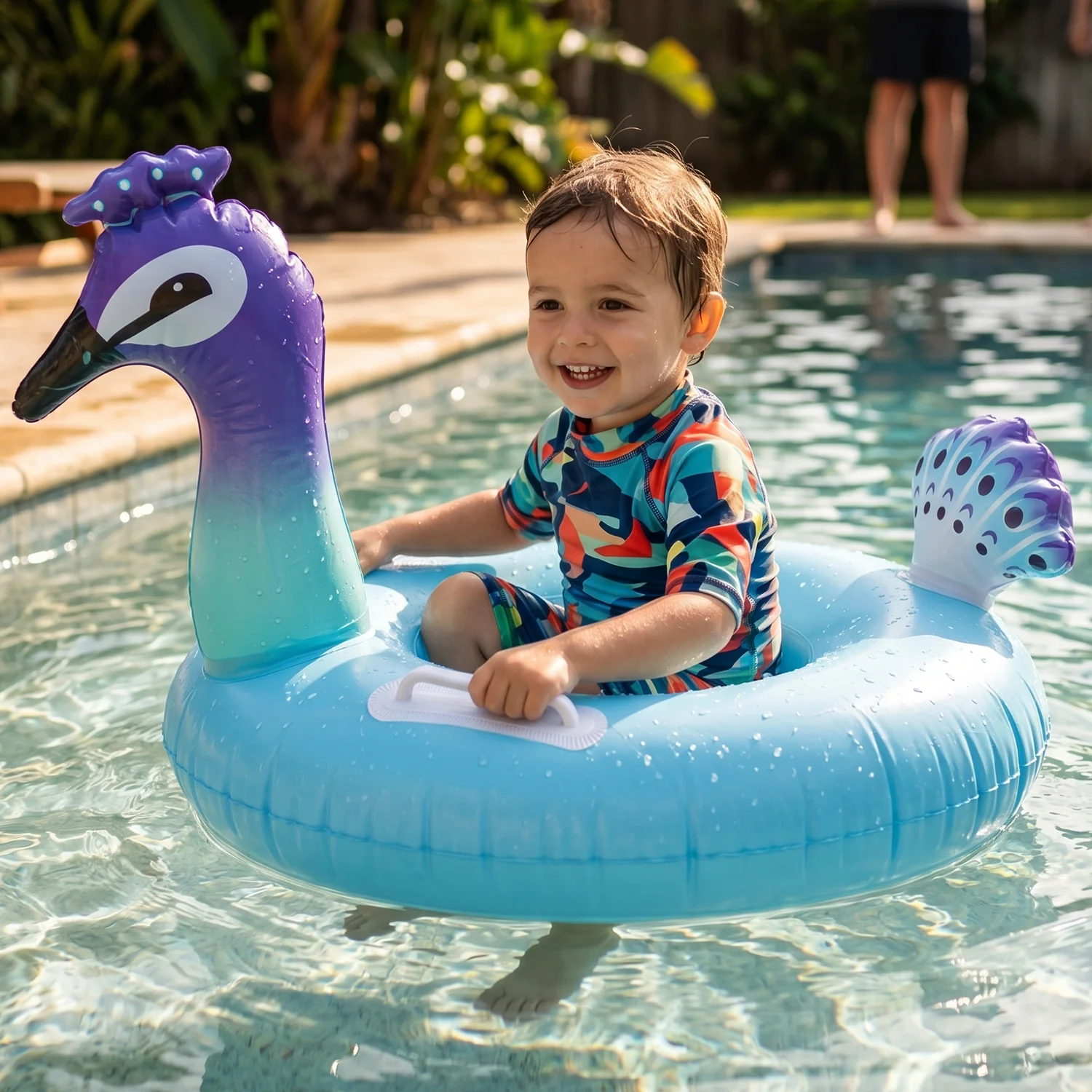 Inflatable Kids Swim Ring Comfortable Floating Safety Swimming Tube (1 Pc) - Image 3