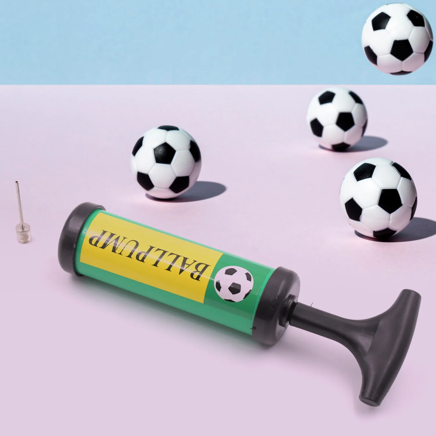 Inflator Air Ball Pump Soft Bouncing Ball Development Kids Toy (17 Cm) - Image 3