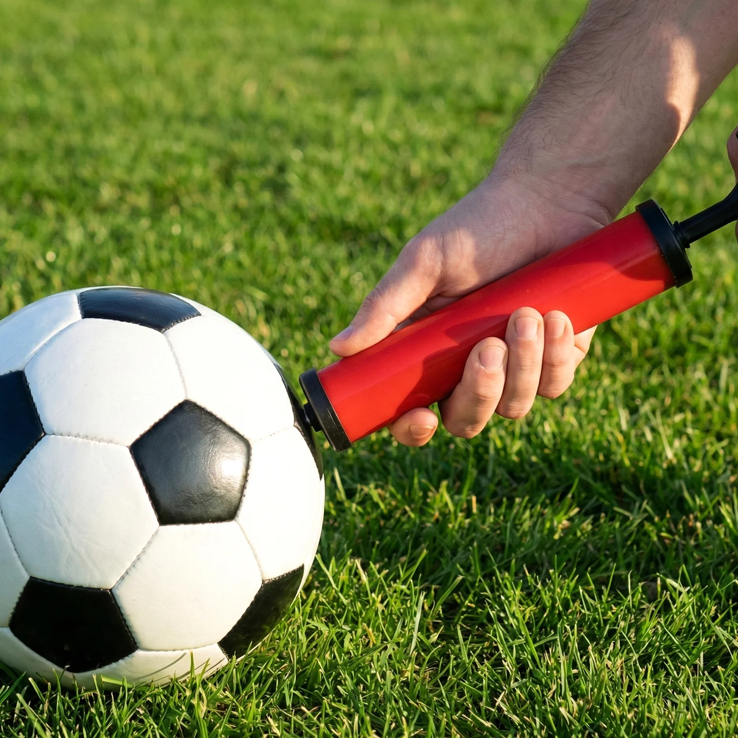 Plastic Pump for Inflating Balls (28 CM) - Inflatable Ball Development Toy - Image 3