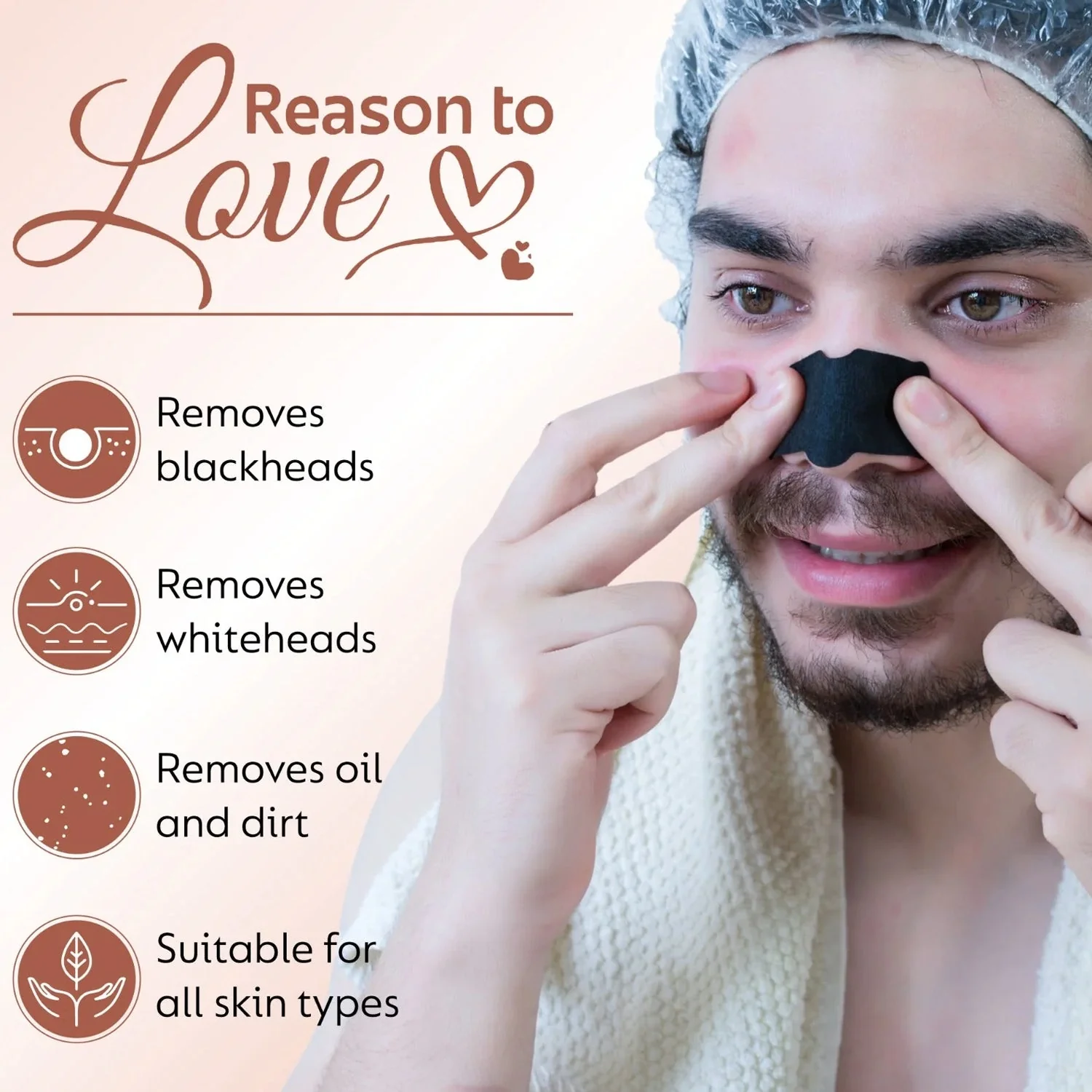 In'lief Bamboo Charcoal Deep Cleansing Nose (8 Strips) - Image 6