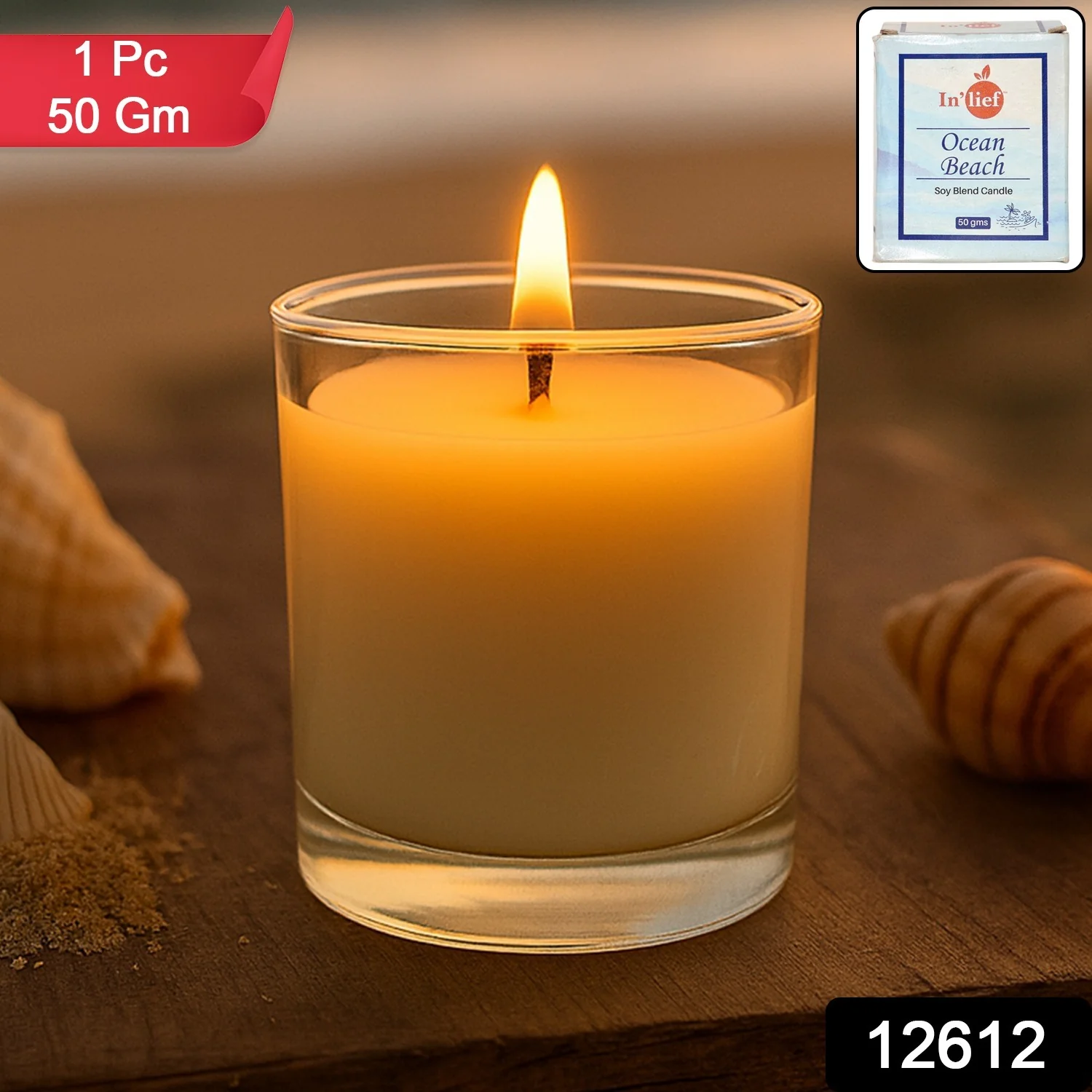 In'lief Scented Votive Jar Candle - (1 Pc / 50 Gm) - Image 2