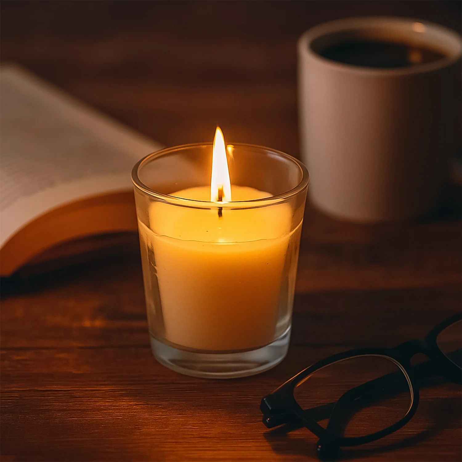 In'lief Scented Votive Jar Candle in Glass / Sweet Dreams Soy Blend Candle (50 Gm) - Image 6