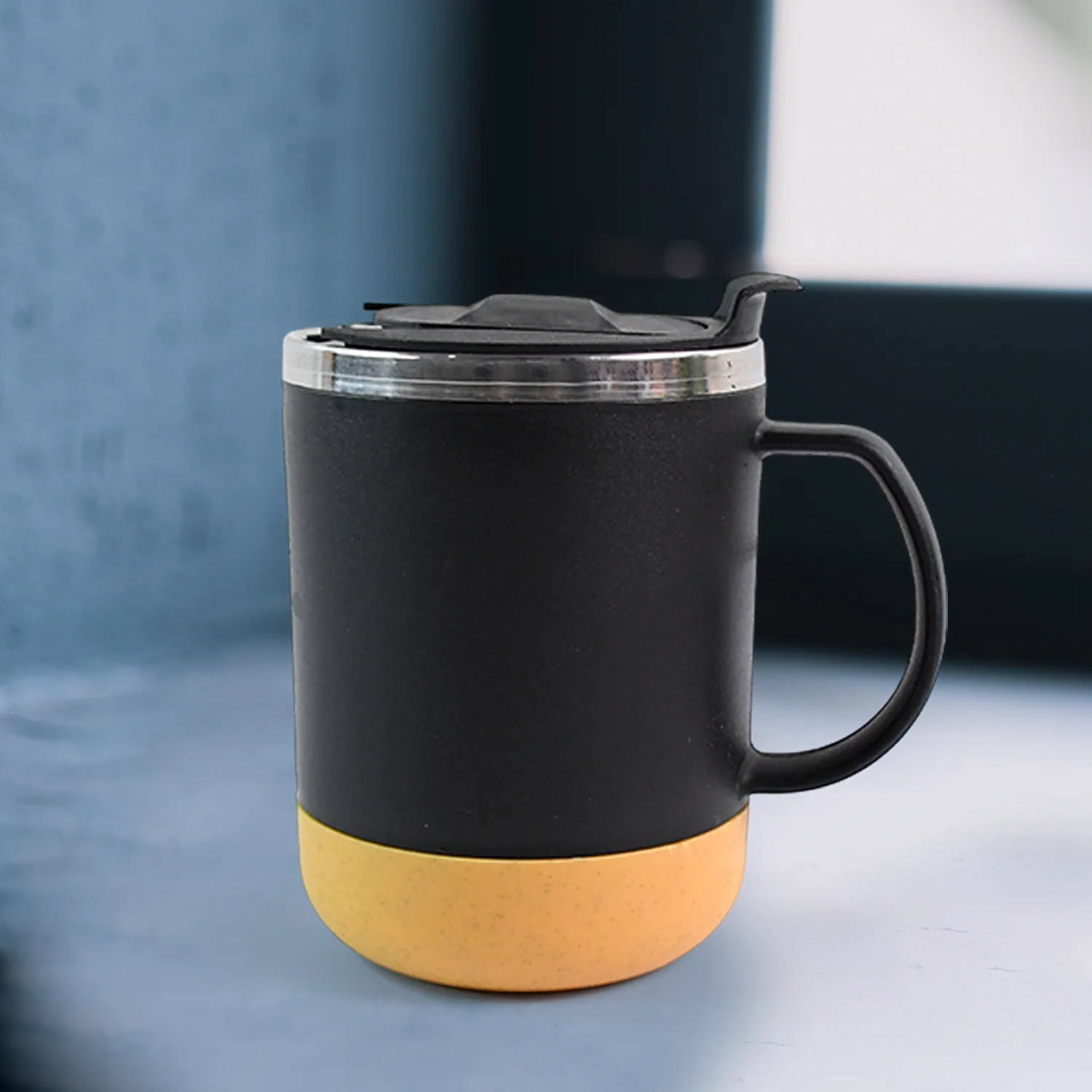 Insulated Coffee Mug with Spill-Proof Lid (Approx 350ML & 1 Pc) - Image 4