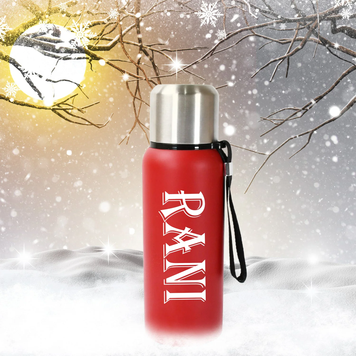 Customize Stainless Steel Water Bottle, Fridge Water Bottle, Stainless Steel Water Bottle Leak Proof, Rust Proof, Cold & Hot Thermos steel Bottle| Leak Proof | Office Bottle | Gym | Home | Kitchen | Hiking | Trekking | Travel Bottle (Approx 600ML) - Image 2