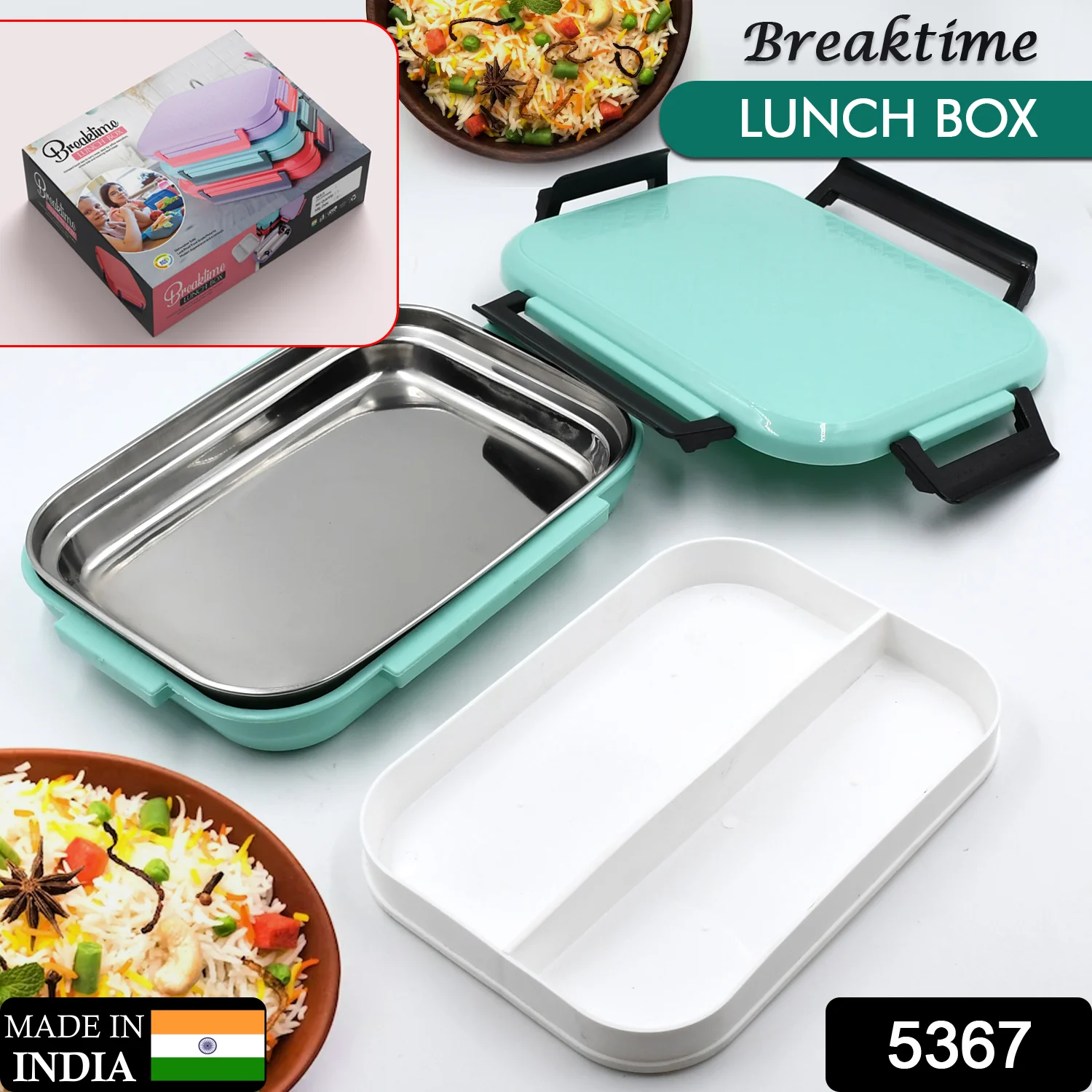 Leakproof Lunch Box Set: School & Outdoor Meals (Insulated) - Image 2