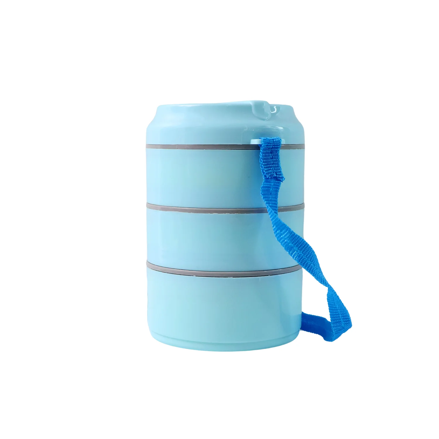 3 Layer Insulated Lunch Box Set with Handle & Strap - (Set) - Image 5