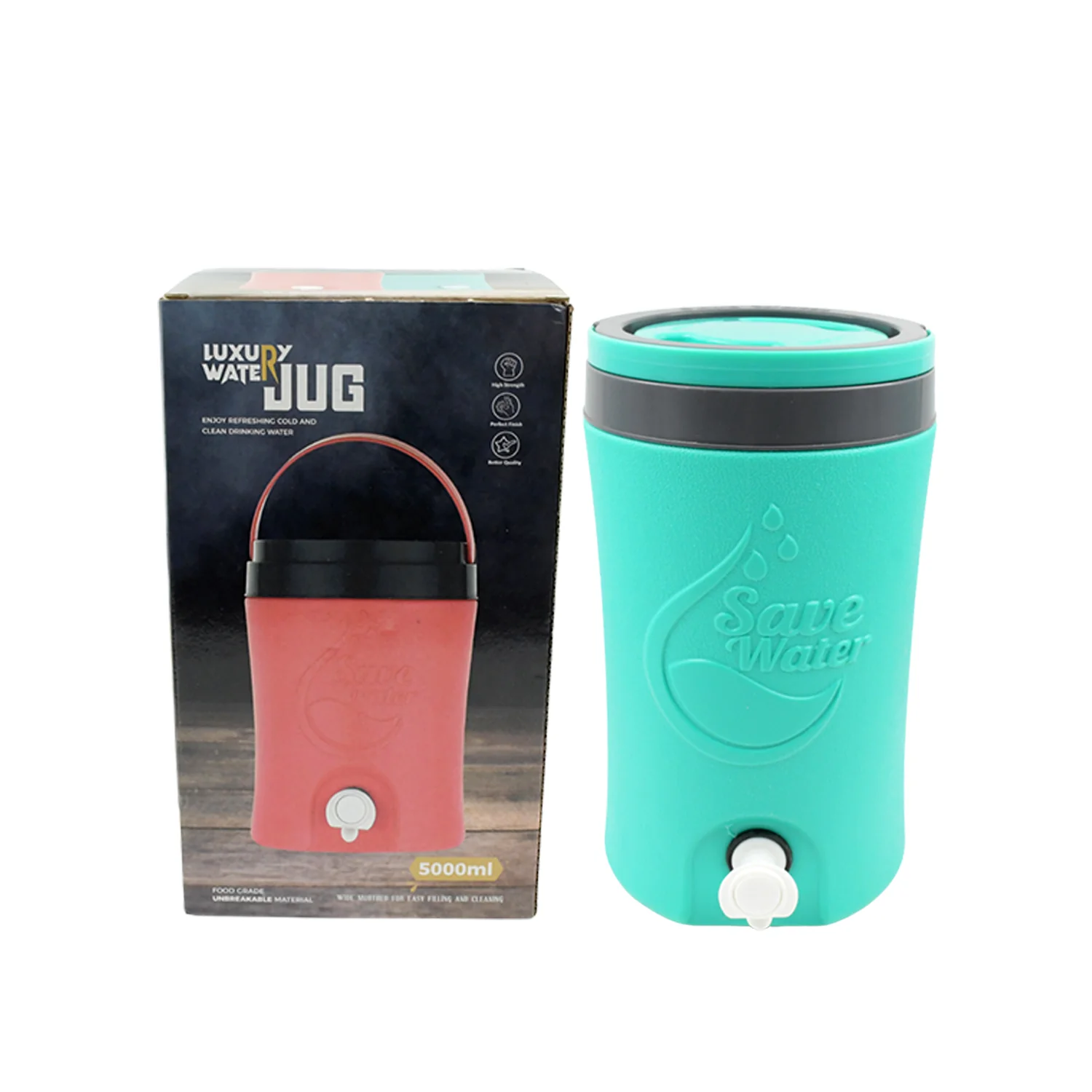 Multicolored 5L Water Rover Jug: Insulated Plastic Jug with Sturdy Handle - Image 7