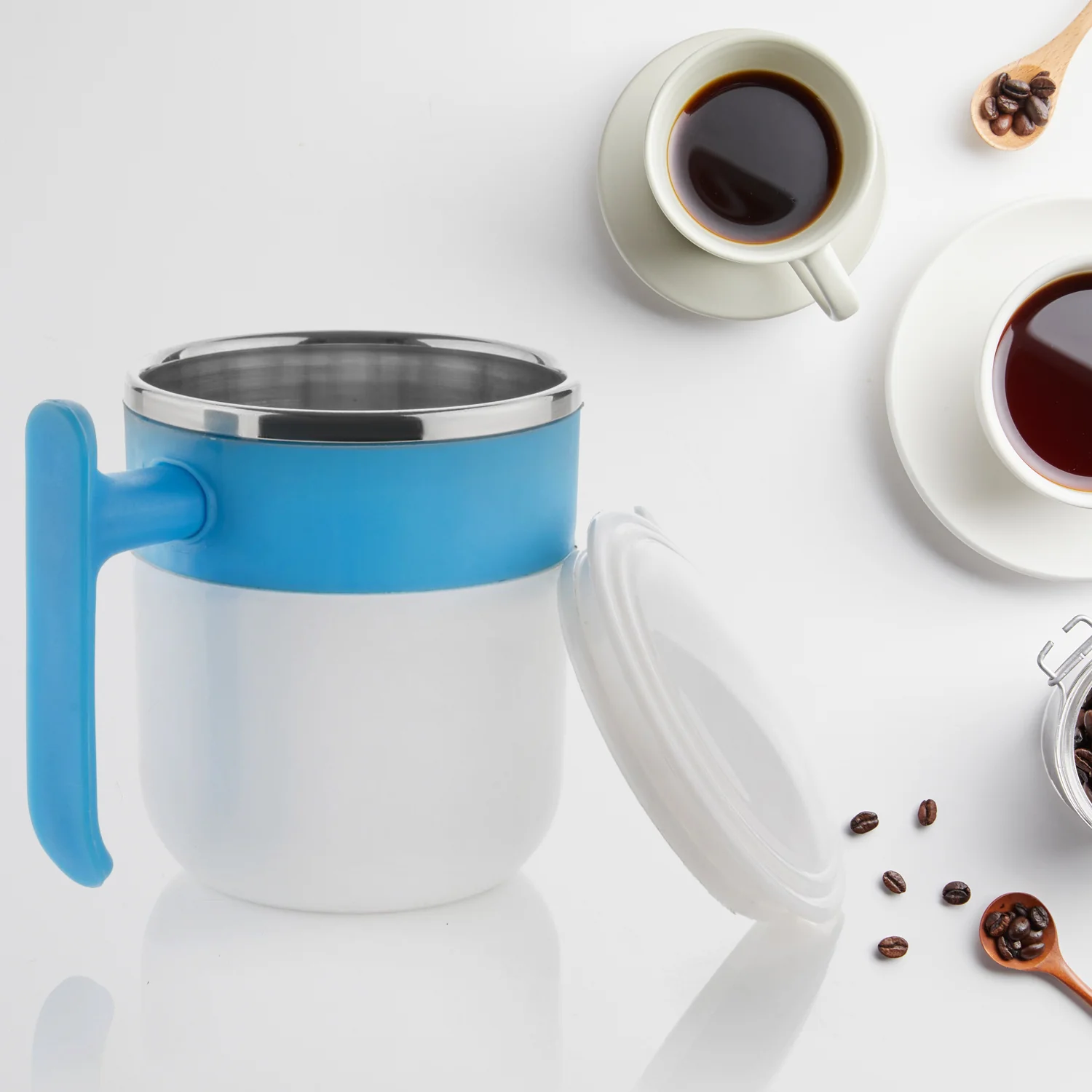 Stainless Steel Insulated Coffee Tea Mug Cup for Office Home 1 Pc - Image 3