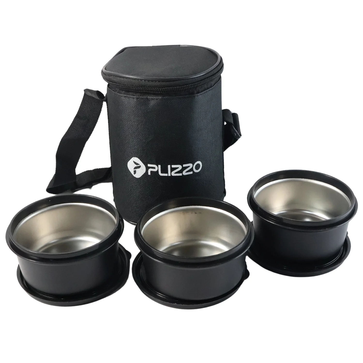 Insulated Stainless Steel Tiffin Lunch Box Set with Carry Bag (1 Set) - Image 5