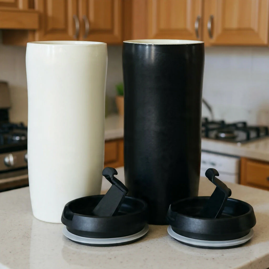 Insulated Travel Coffee Mug with Lid, Leakproof Tumbler Cup (Color may vary) - Image 3