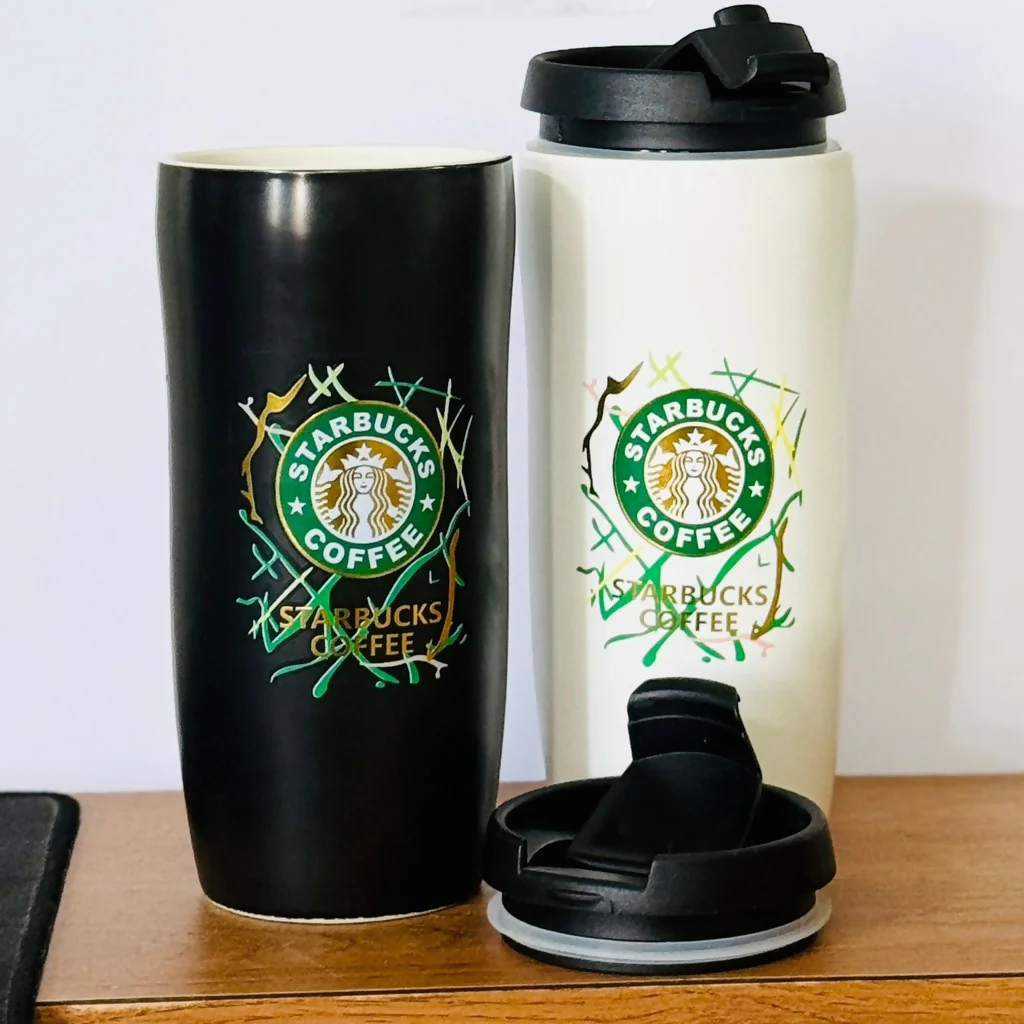 Insulated Travel Coffee Mug with Lid, Leakproof Tumbler Cup (Color may vary) - Image 5