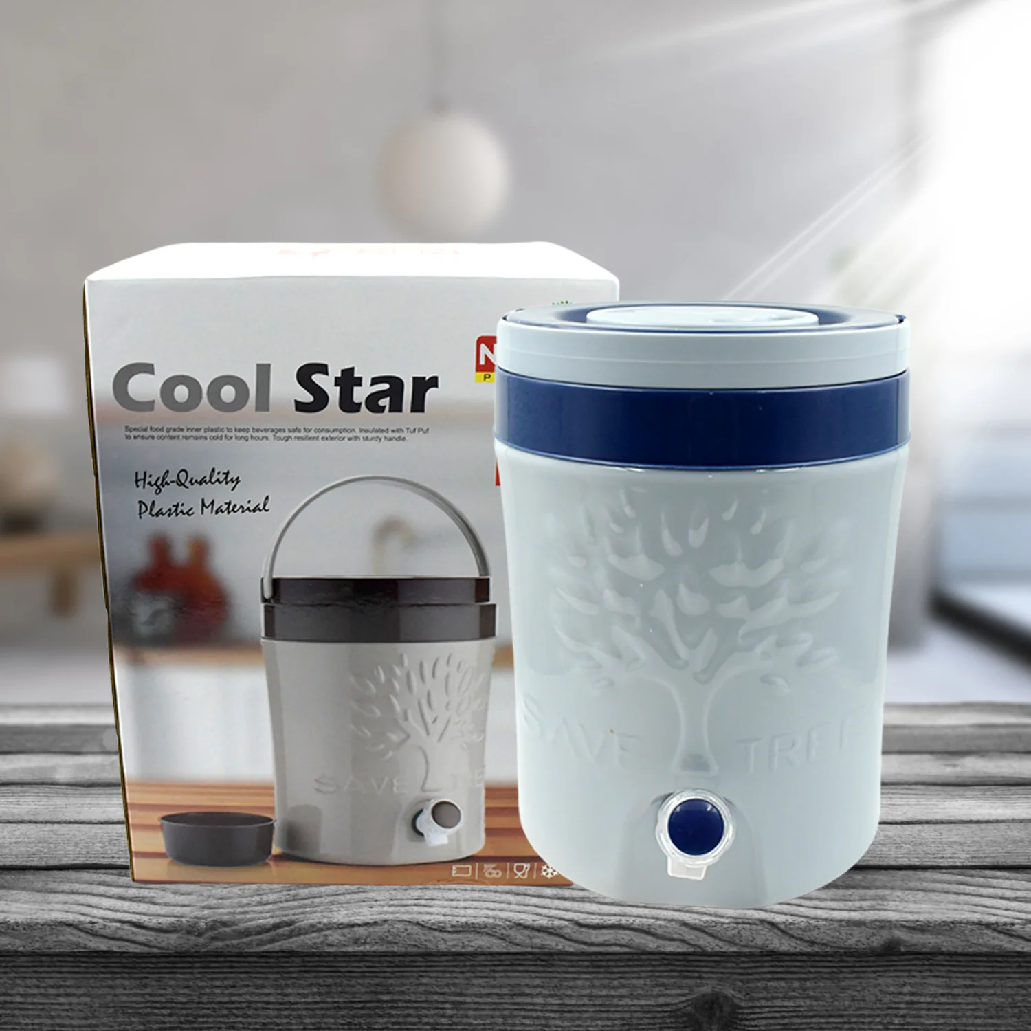 Insulated Water Jug with Tap (5000ml): Leakproof, Travel Cooler - Image 3