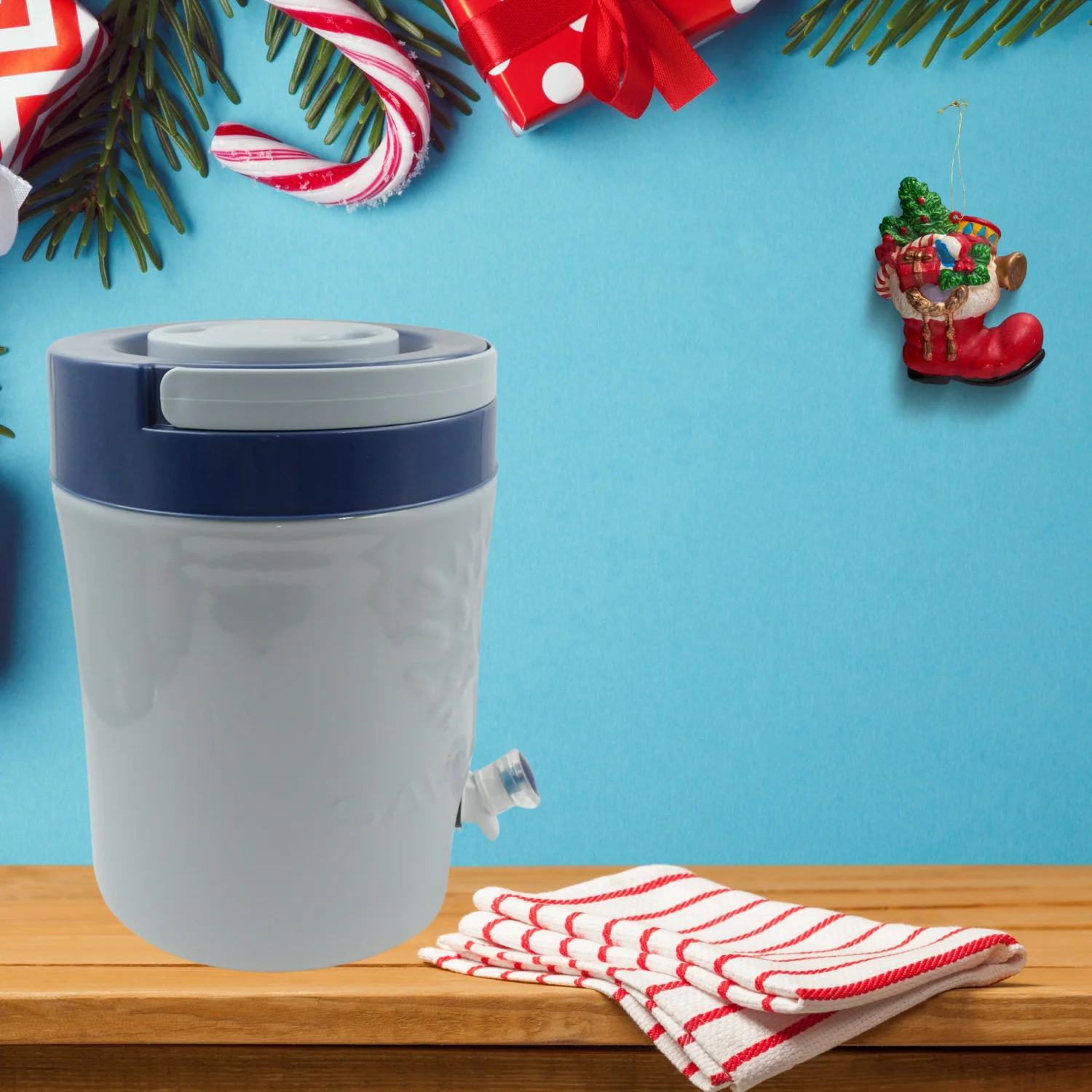 Insulated Water Jug with Tap (5000ml): Leakproof, Travel Cooler - Image 6