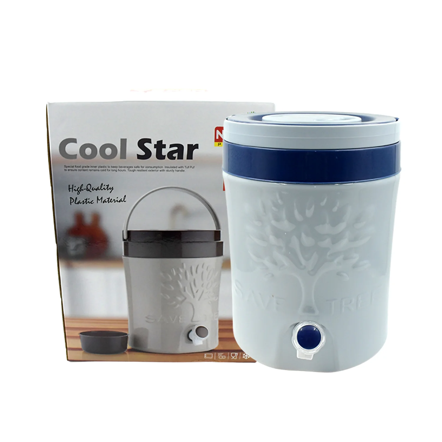 Insulated Water Jug with Tap (5000ml): Leakproof, Travel Cooler - Image 7