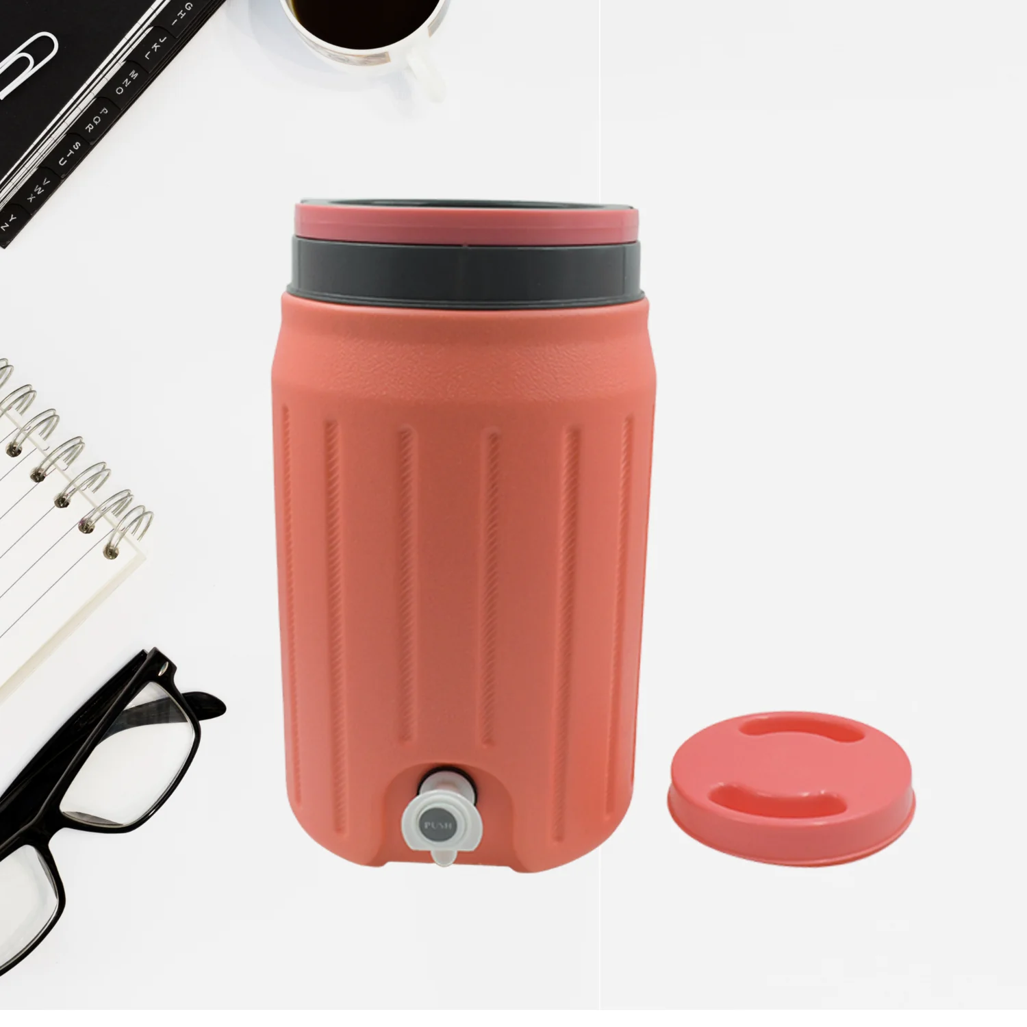 Insulated Water Jug with Tap (5700ml): Leakproof, Travel Cooler - Image 3