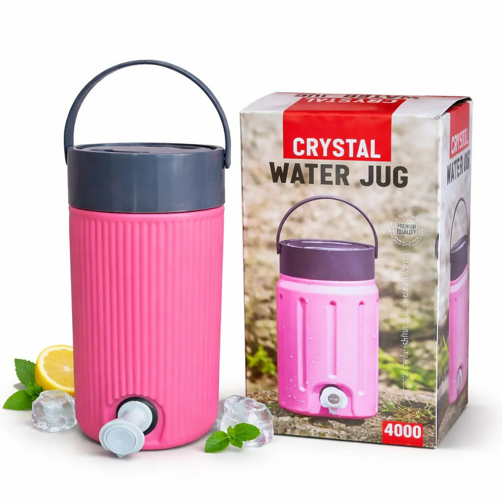 Insulated Water Jug with Tap – BPA Free Leak-Proof Cool Water Dispenser with Handle (3000 Ml) - Image 4
